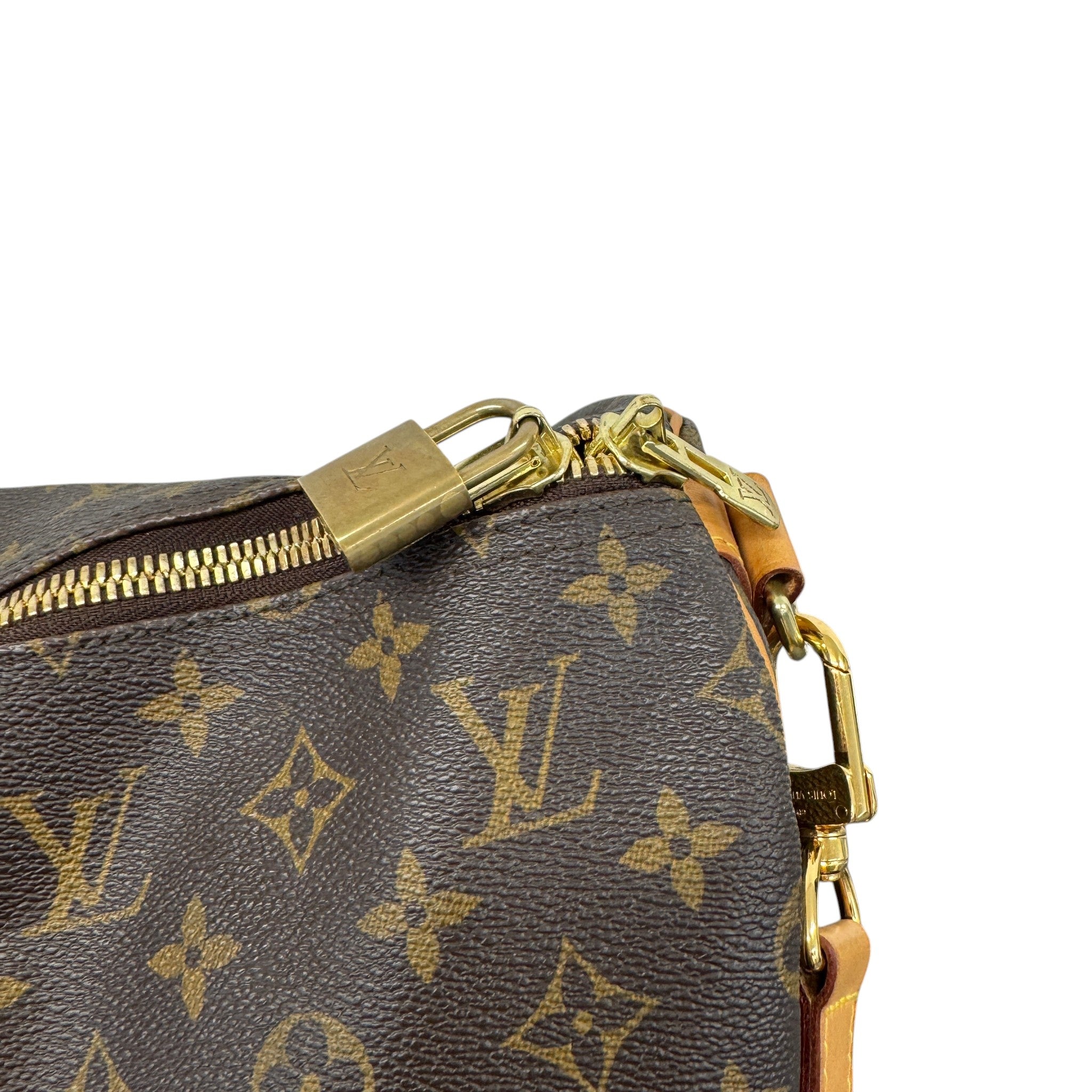 Monogram Keepall 55 Bag Brown