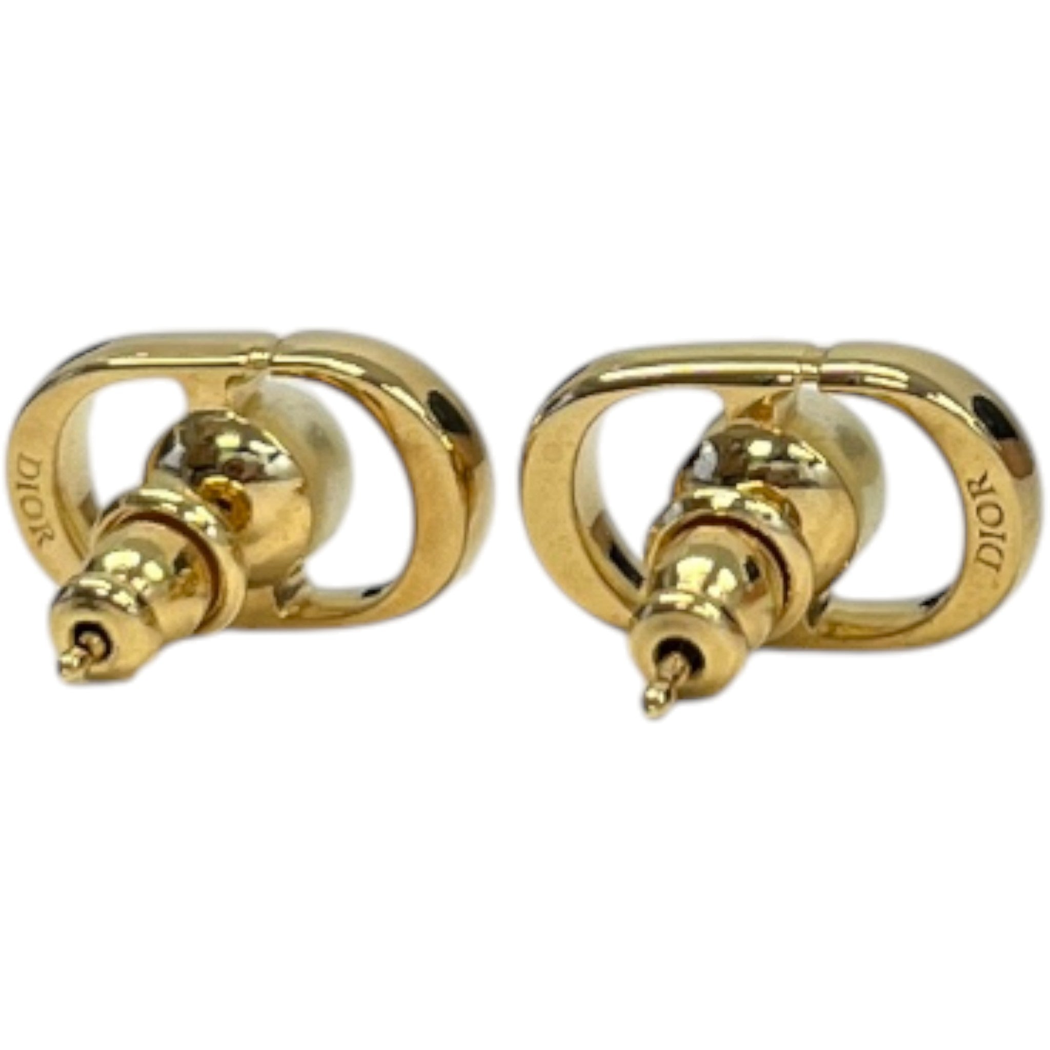 Women's Petit Cd Jolie Mini Stud Earrings Gold