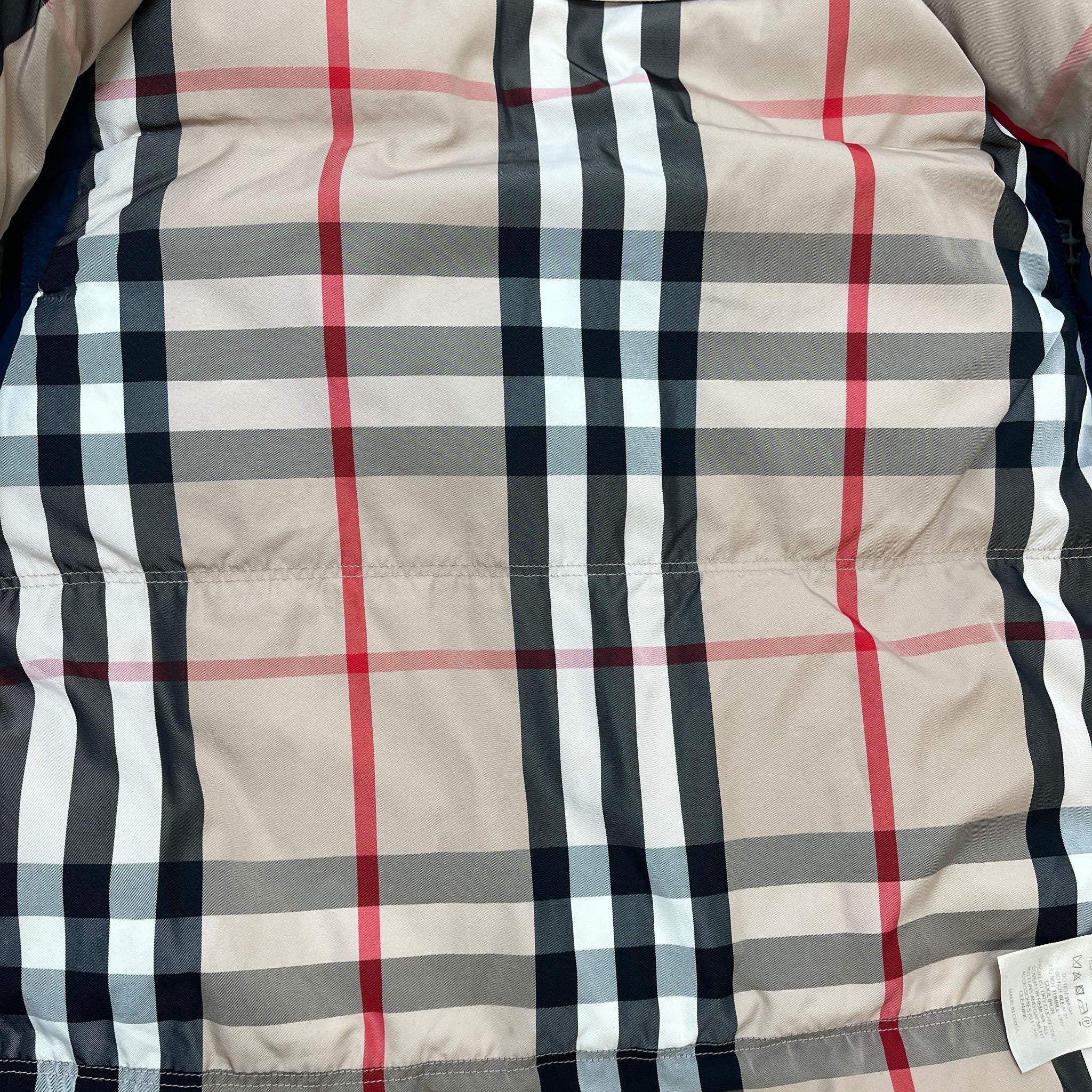 Men's Vintage Check Gilet Navy Size M