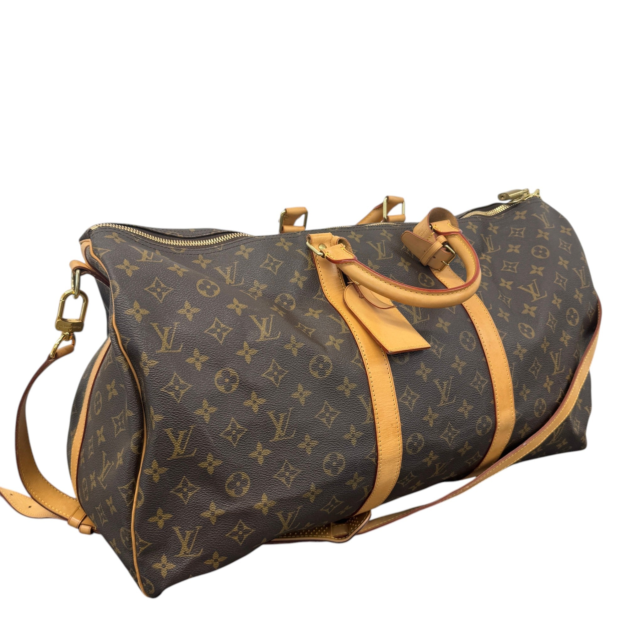 Monogram Keepall 55 Bag Brown