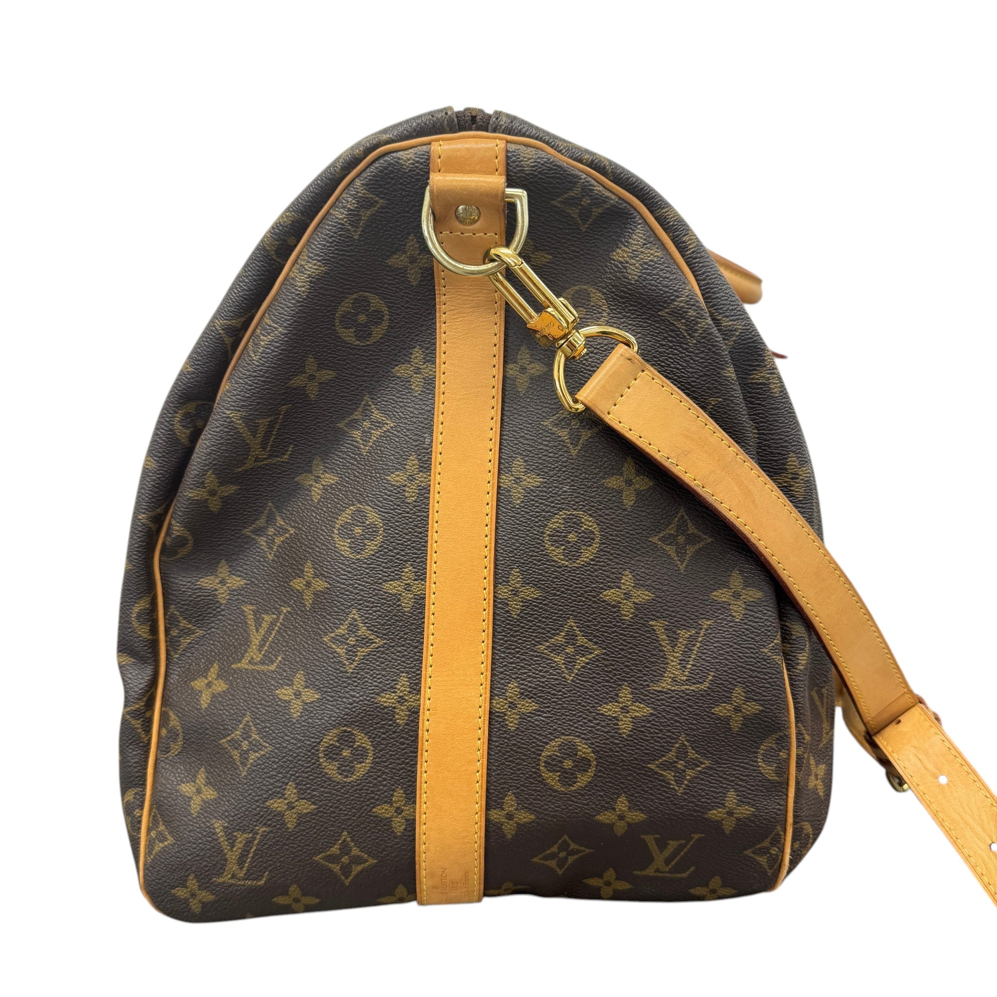 Monogram Keepall 55 Bag Brown