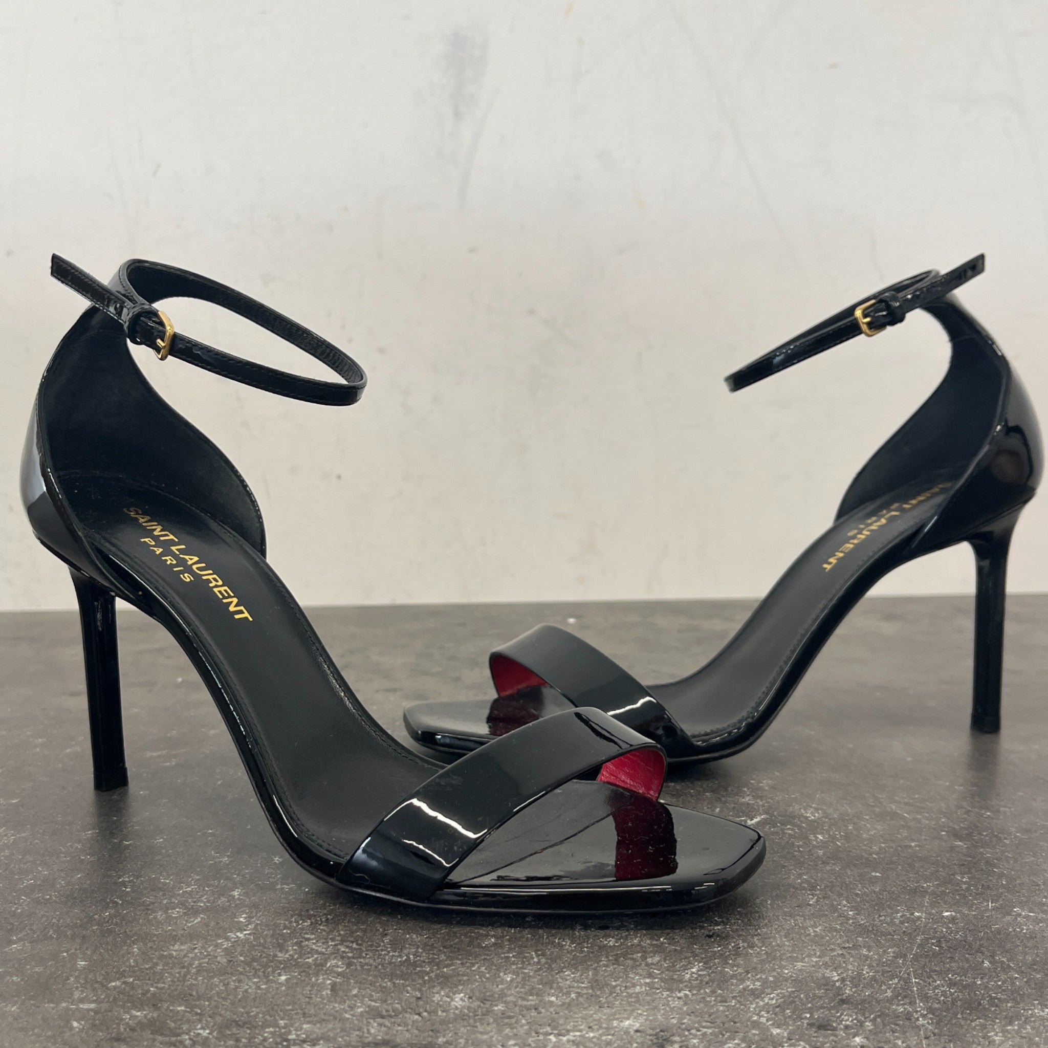 Women's Open Toe Heels Black Size EU 37 / UK 4