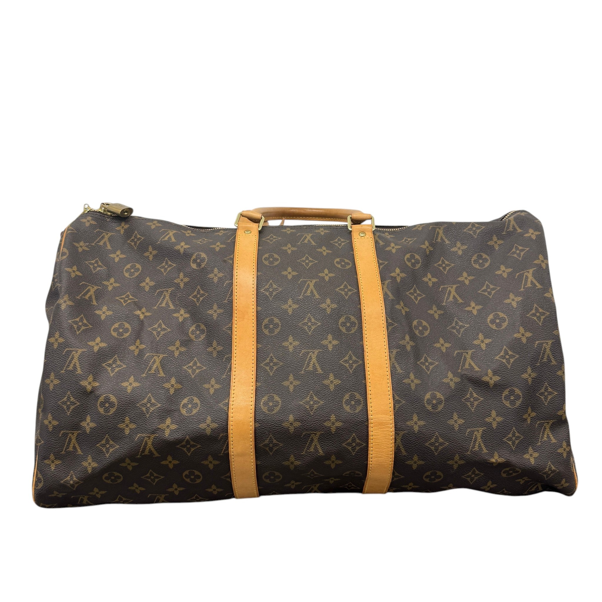 Monogram Keepall 55 Bag Brown