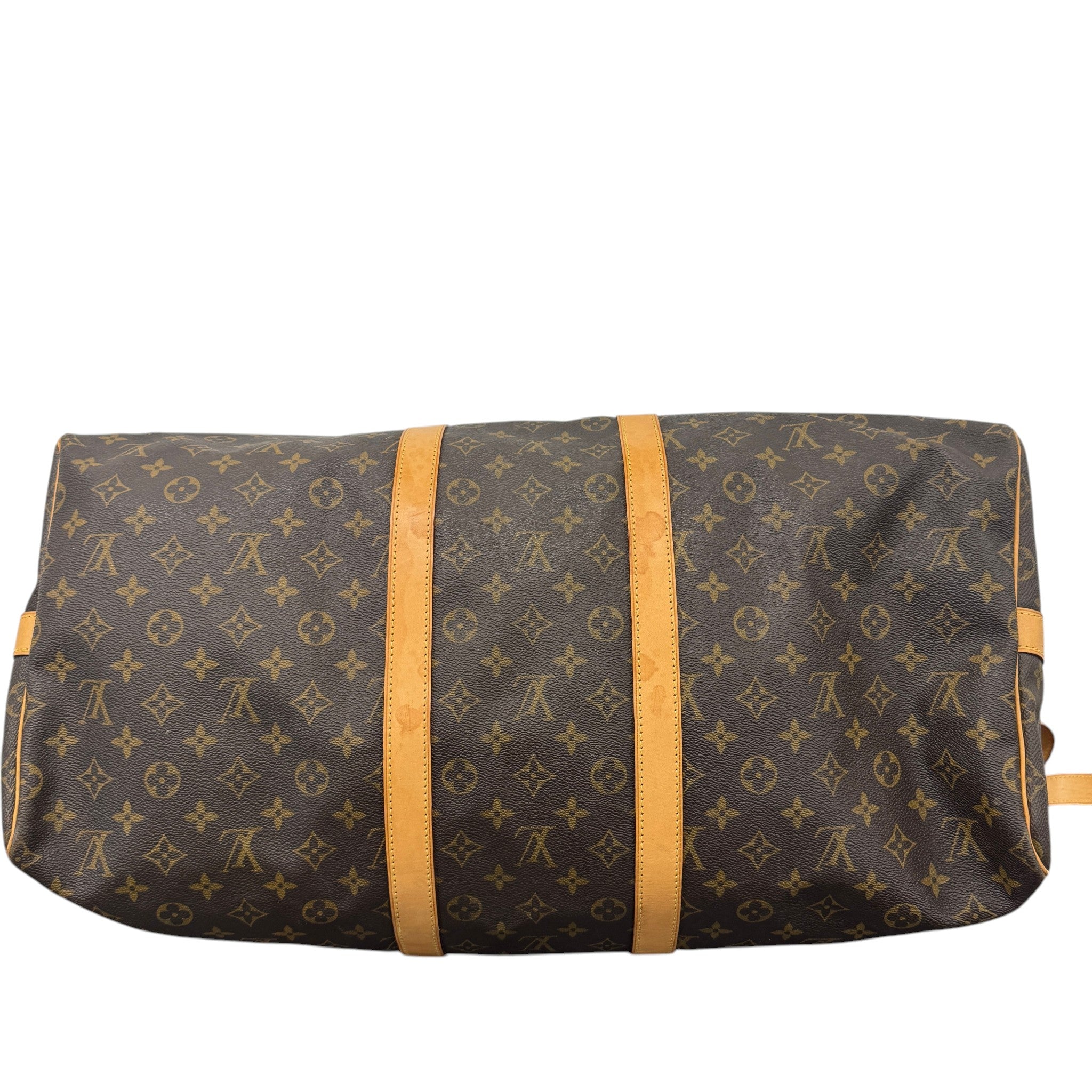 Monogram Keepall 55 Bag Brown