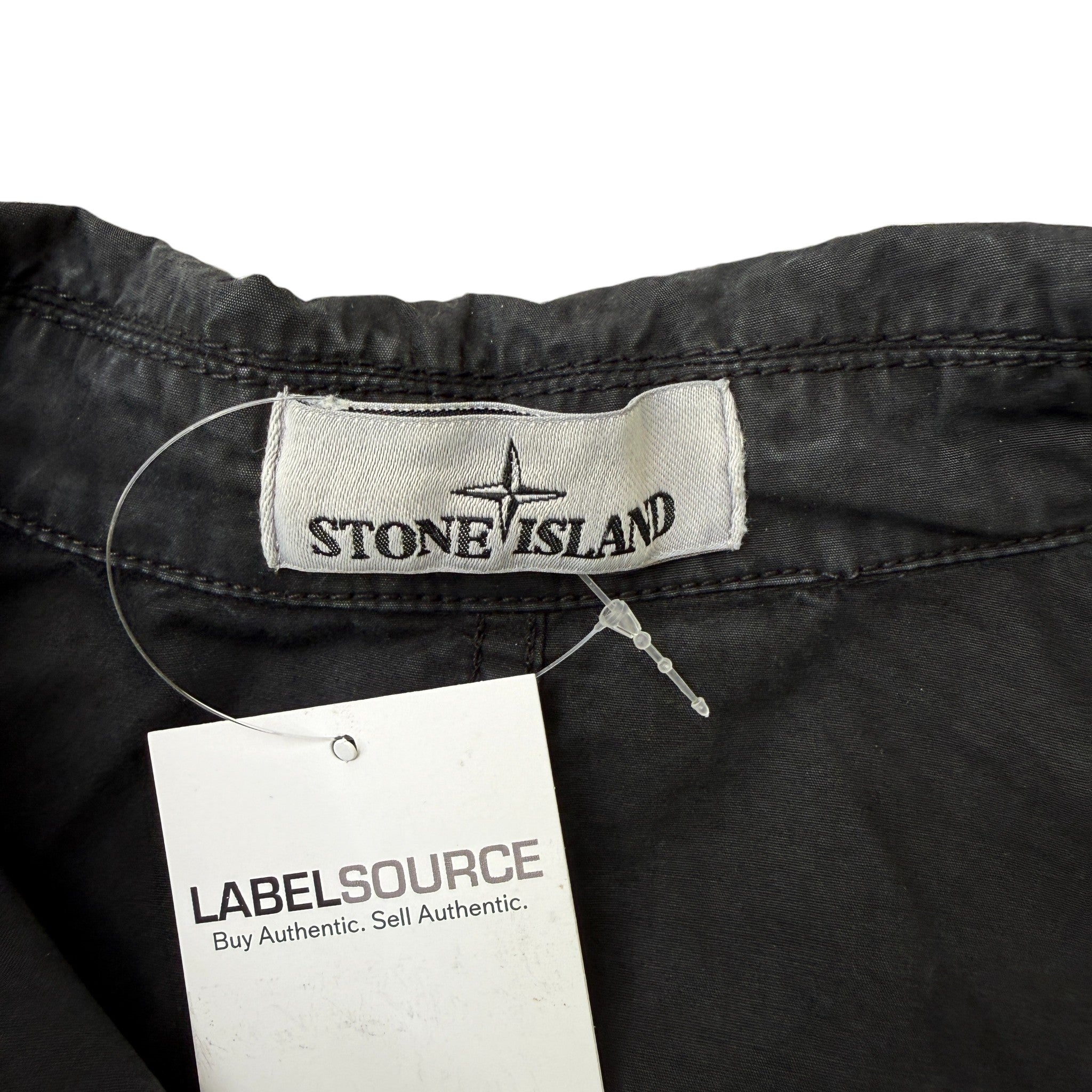 Men's Applique Logo OverShirt Black Size M