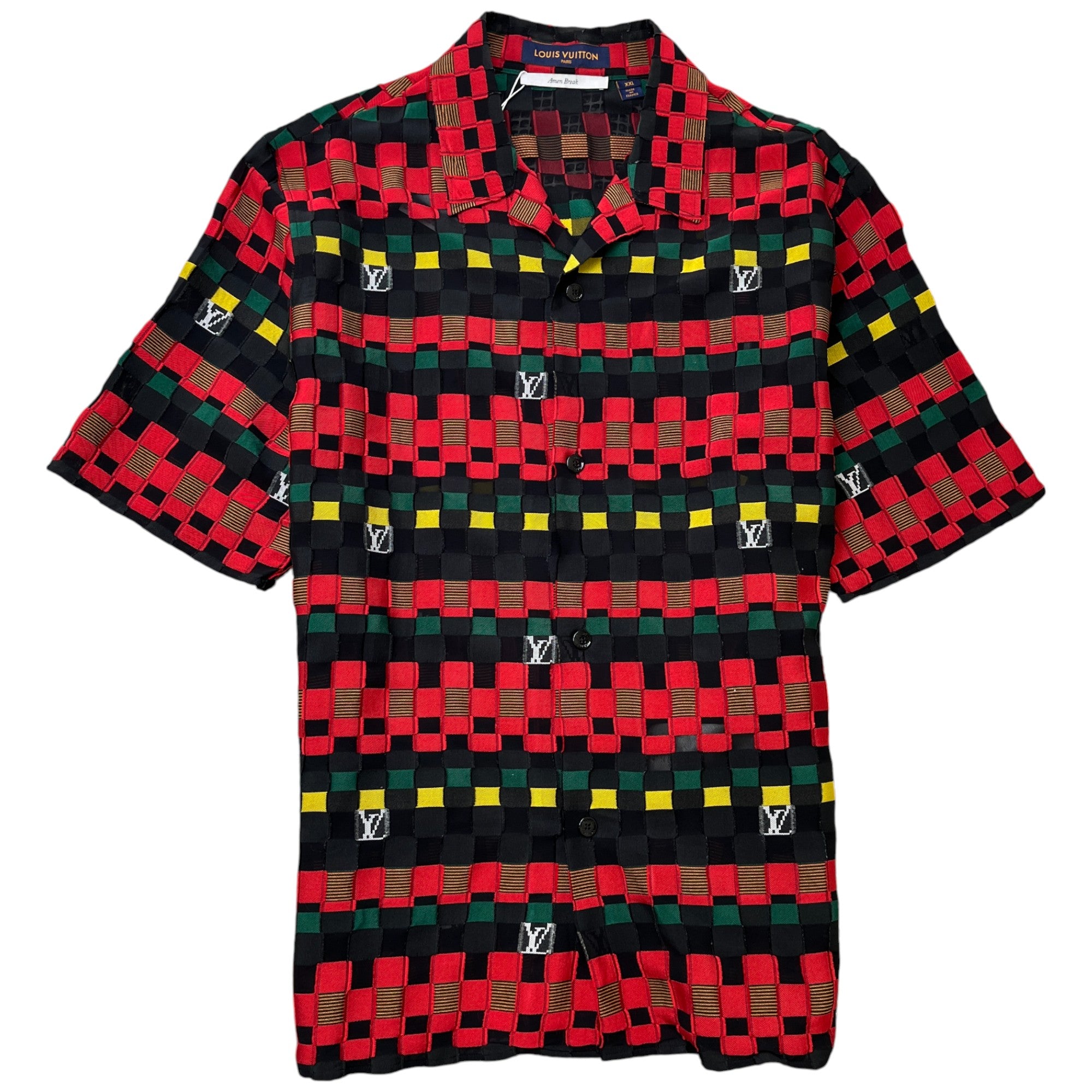 Men's Amen Break Shirt Red Size XXL