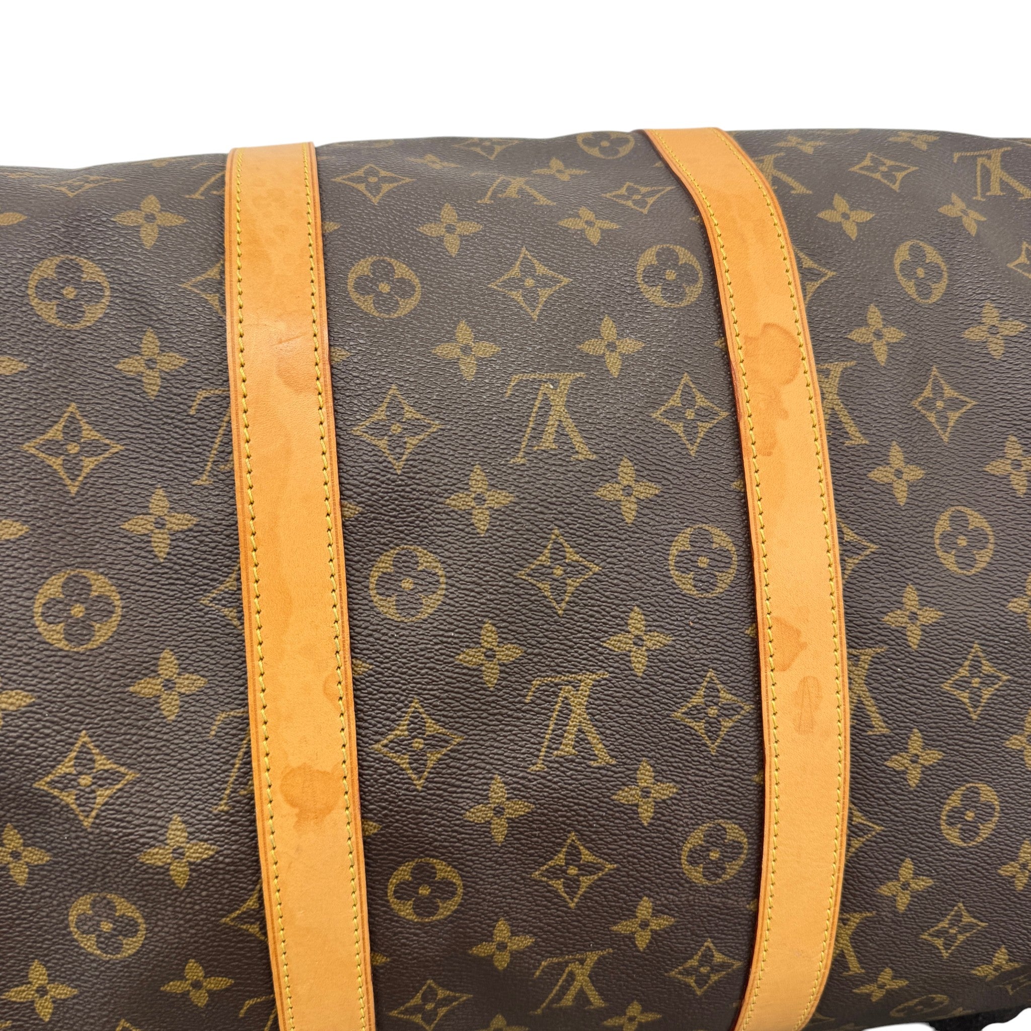 Monogram Keepall 55 Bag Brown