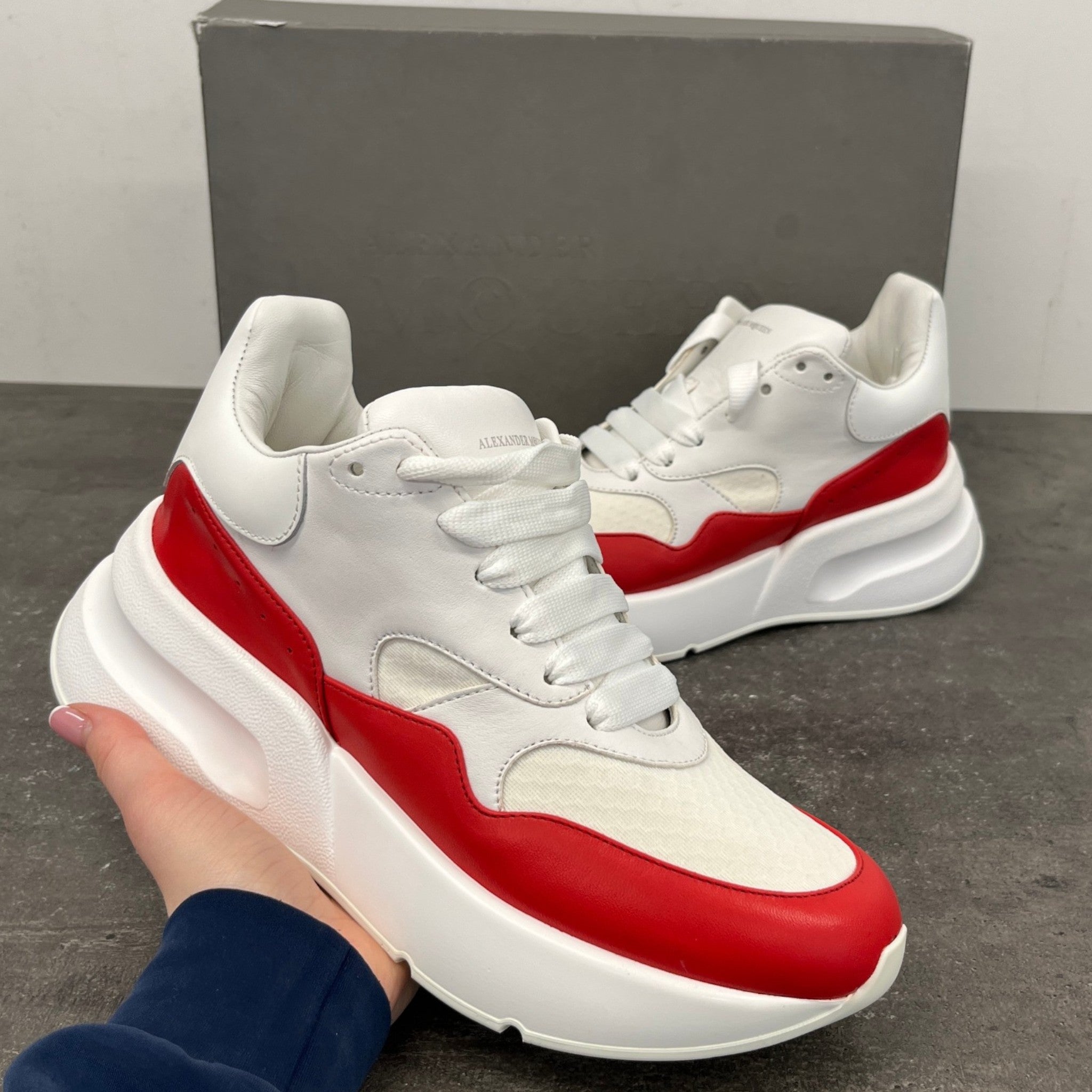 Women's Oversized Runner Low Trainers White Size EU 37 / UK 4