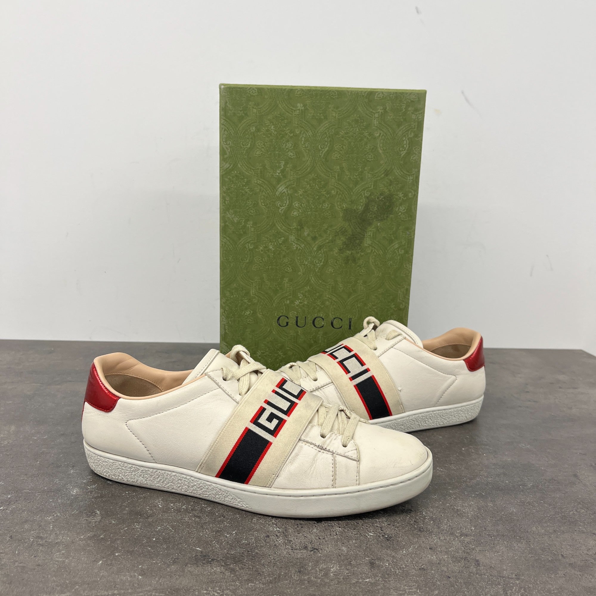 Women's Ace Strap Low Trainers White Size EU 37.5 / UK 4.5