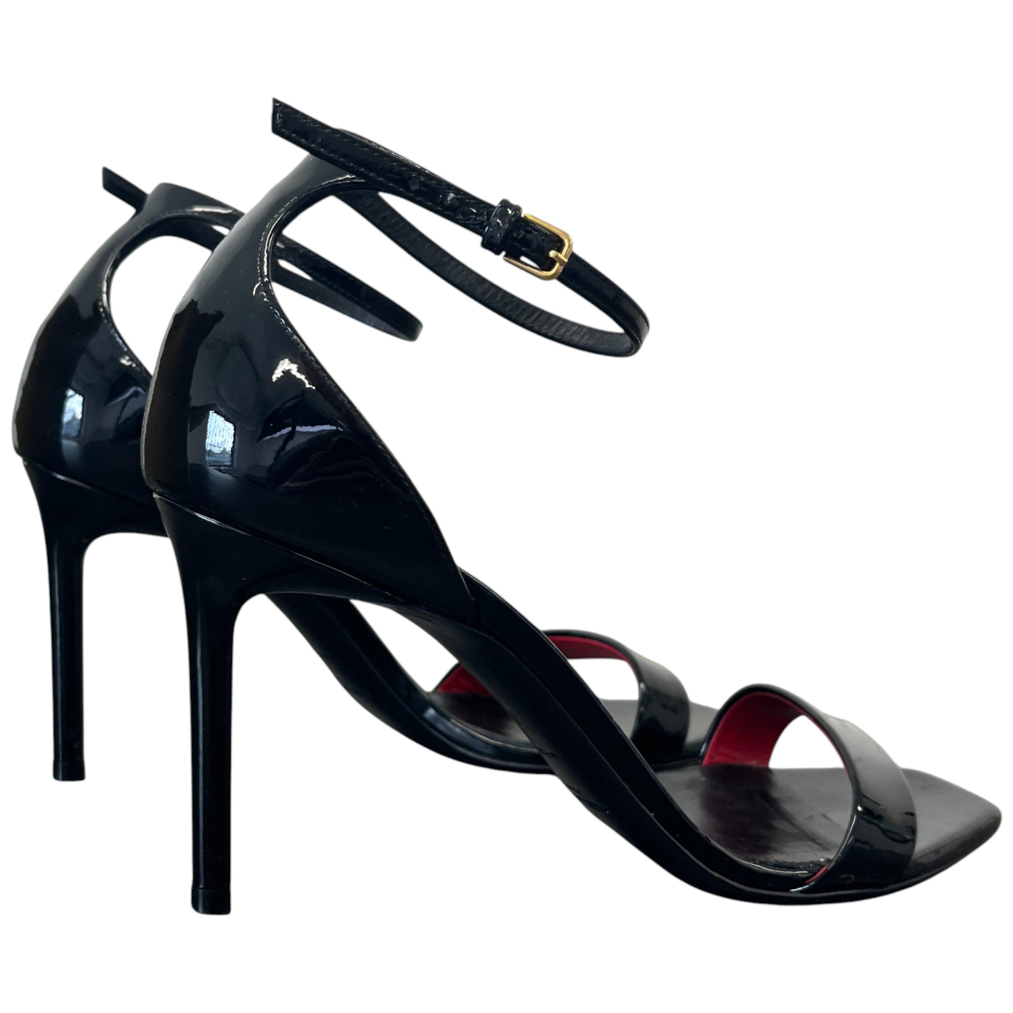 Women's Open Toe Heels Black Size EU 37 / UK 4