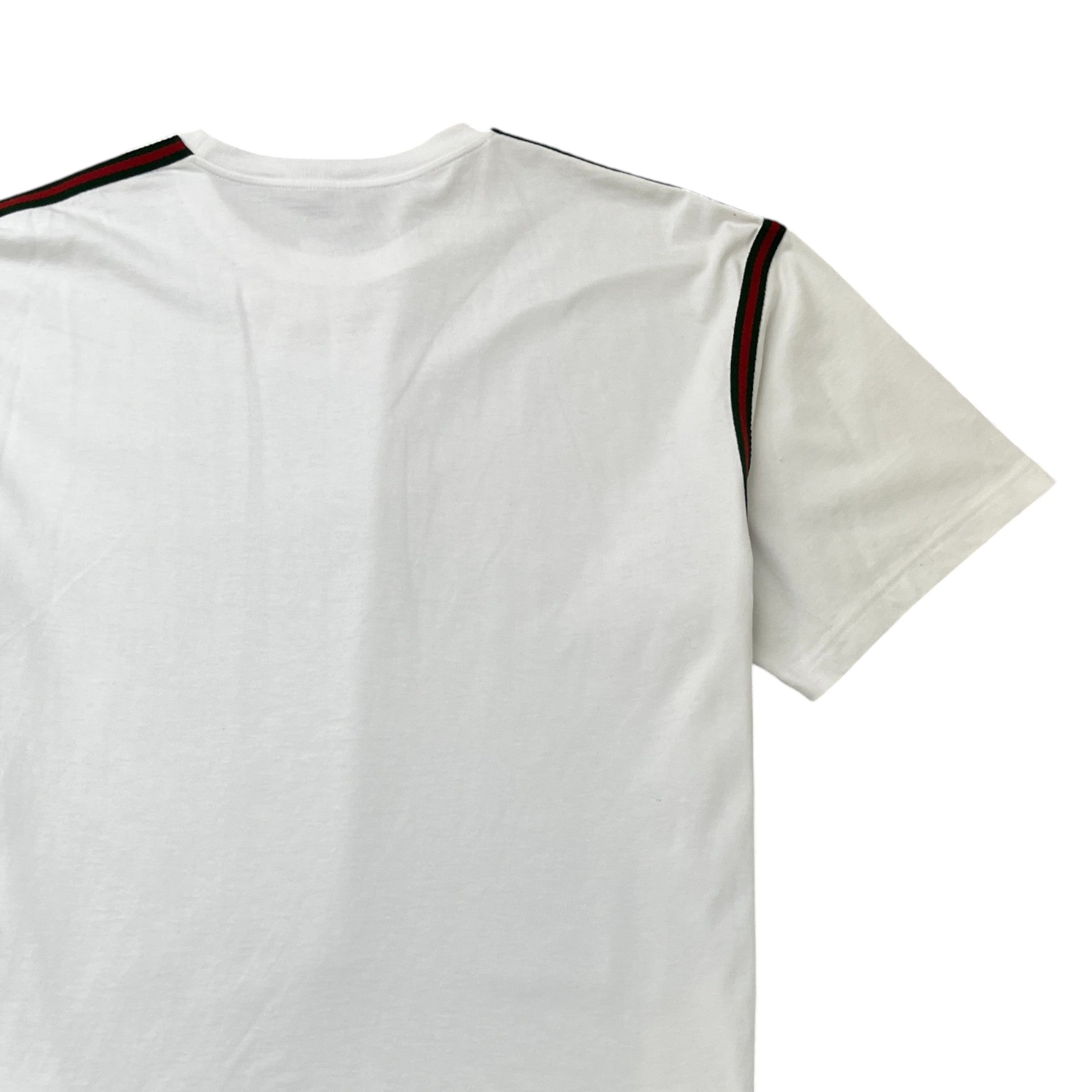 Men's Embroidered Logo T-Shirt White Size XXL