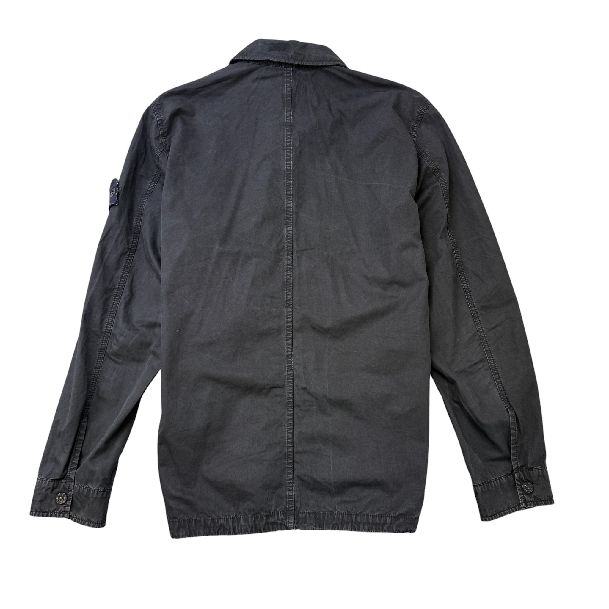 Men's Applique Logo OverShirt Black Size M