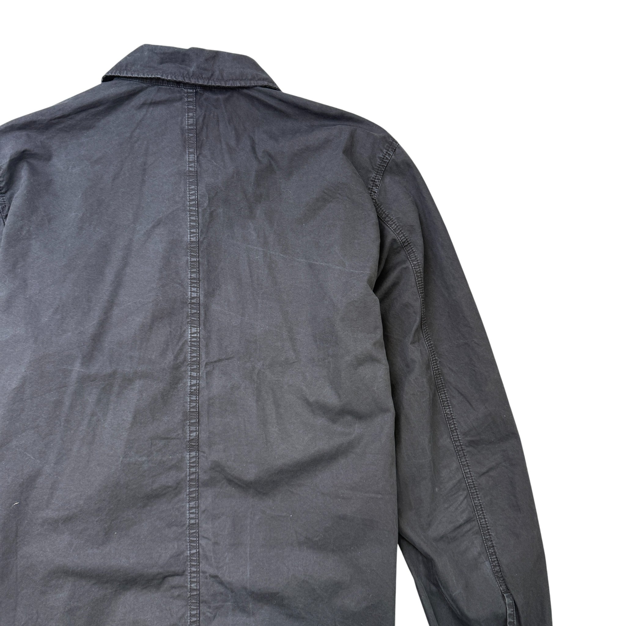 Men's Applique Logo OverShirt Black Size M