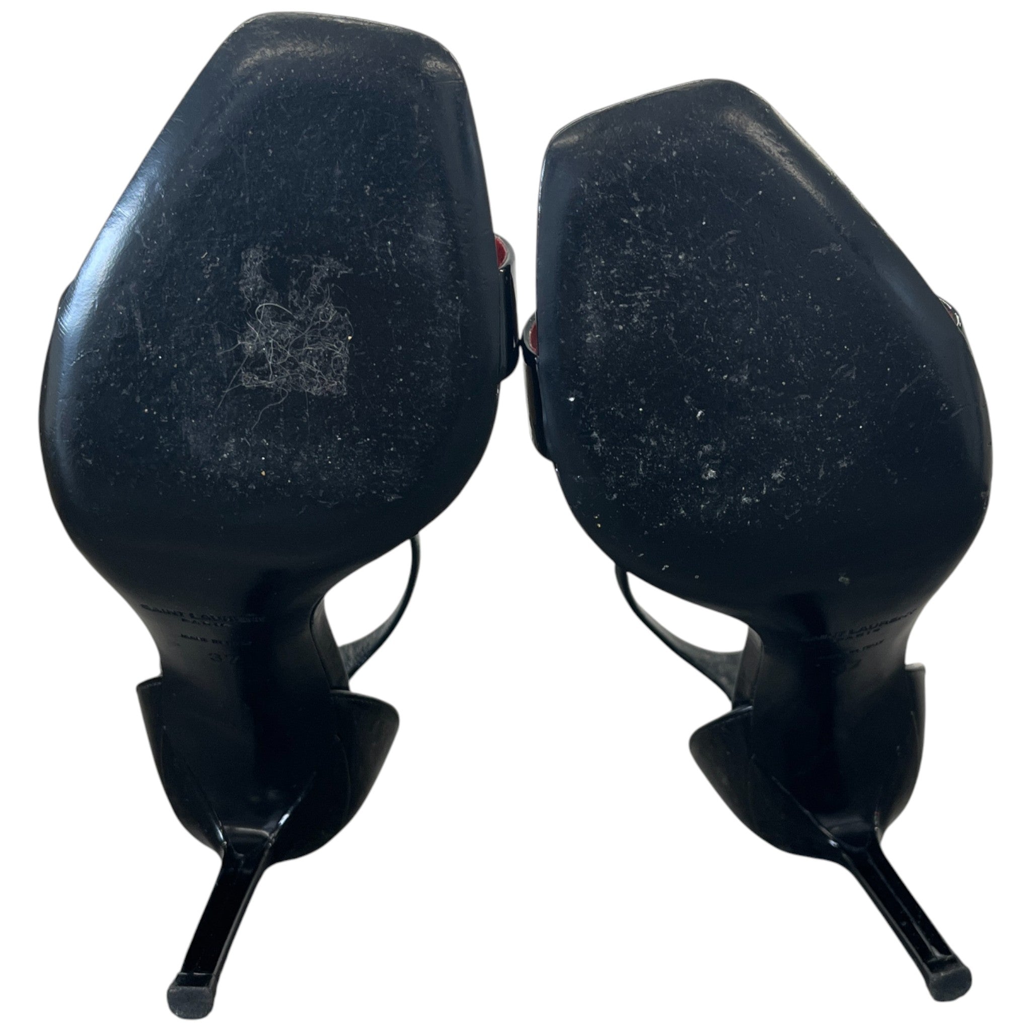 Women's Open Toe Heels Black Size EU 37 / UK 4