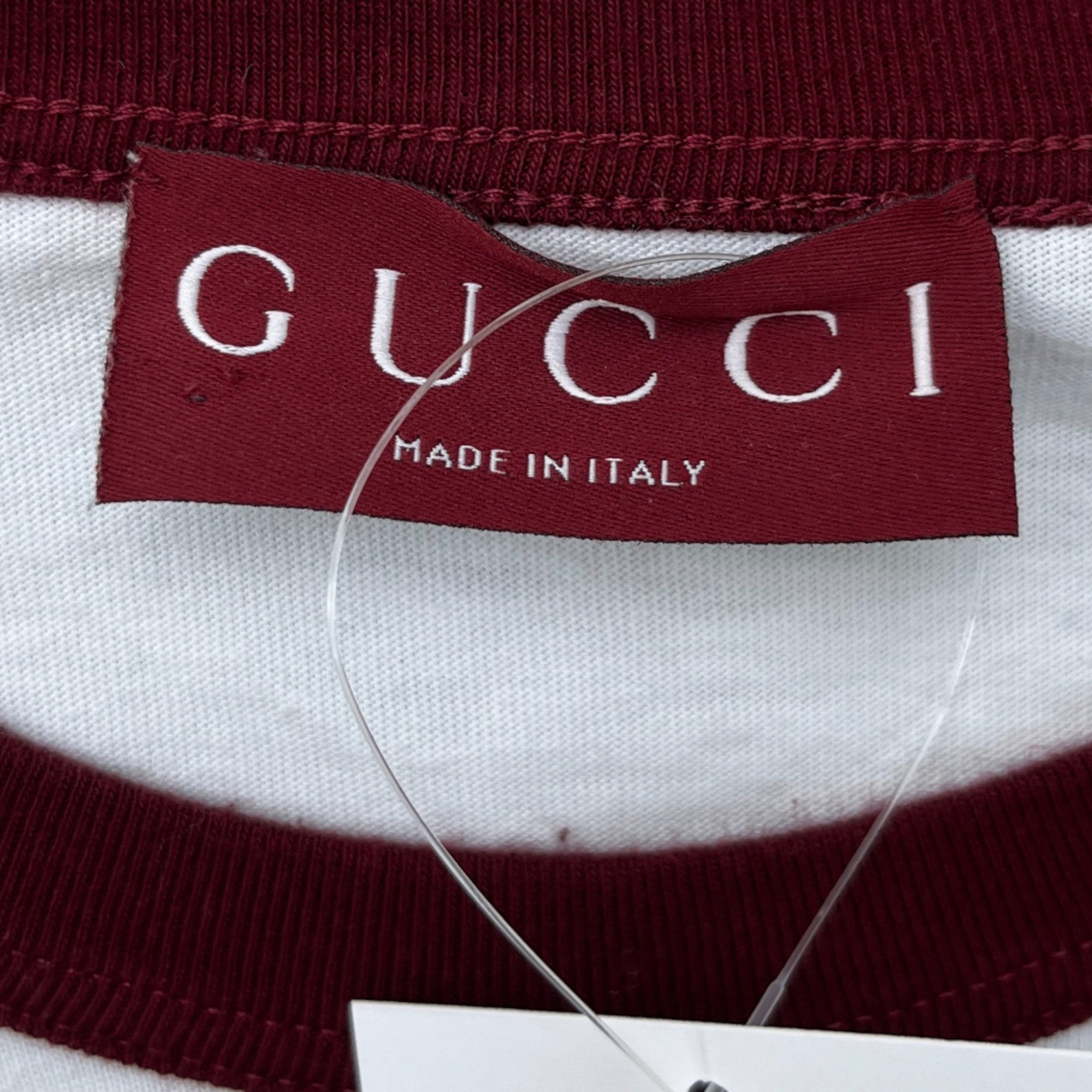 Men's Embroidered Logo T-Shirt White Size M