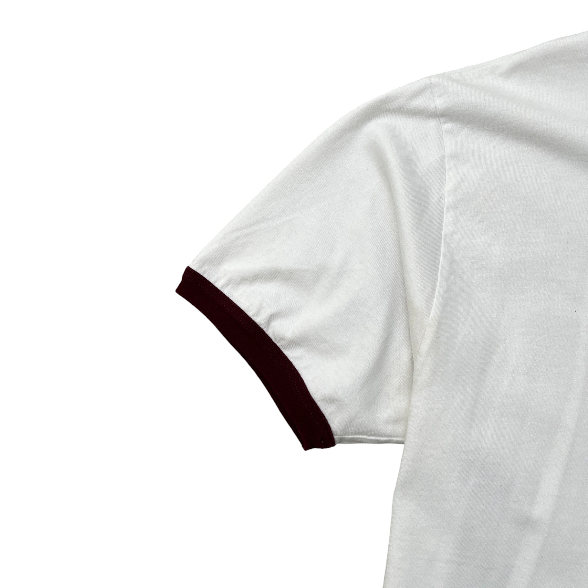 Men's Embroidered Logo T-Shirt White Size M