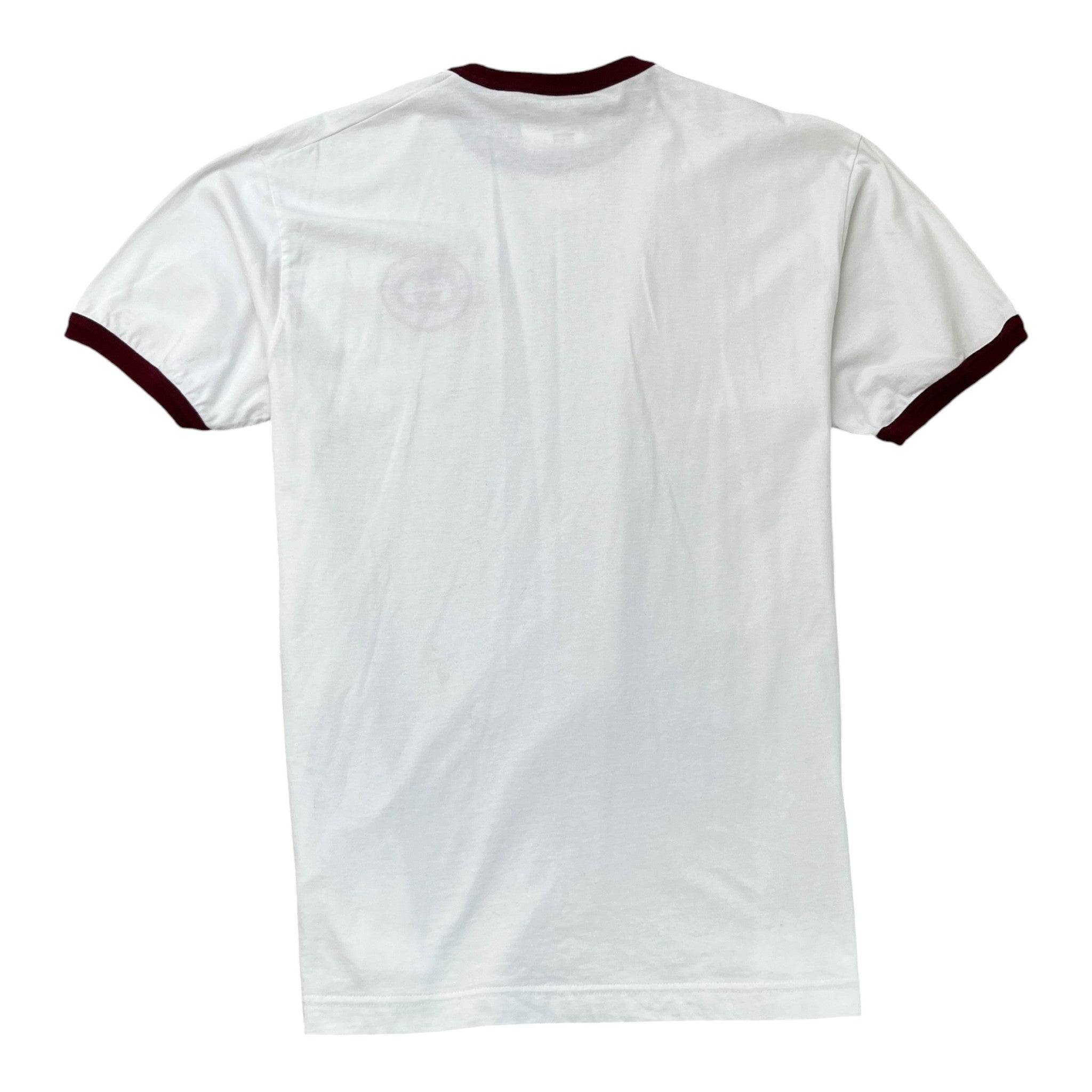 Men's Embroidered Logo T-Shirt White Size M