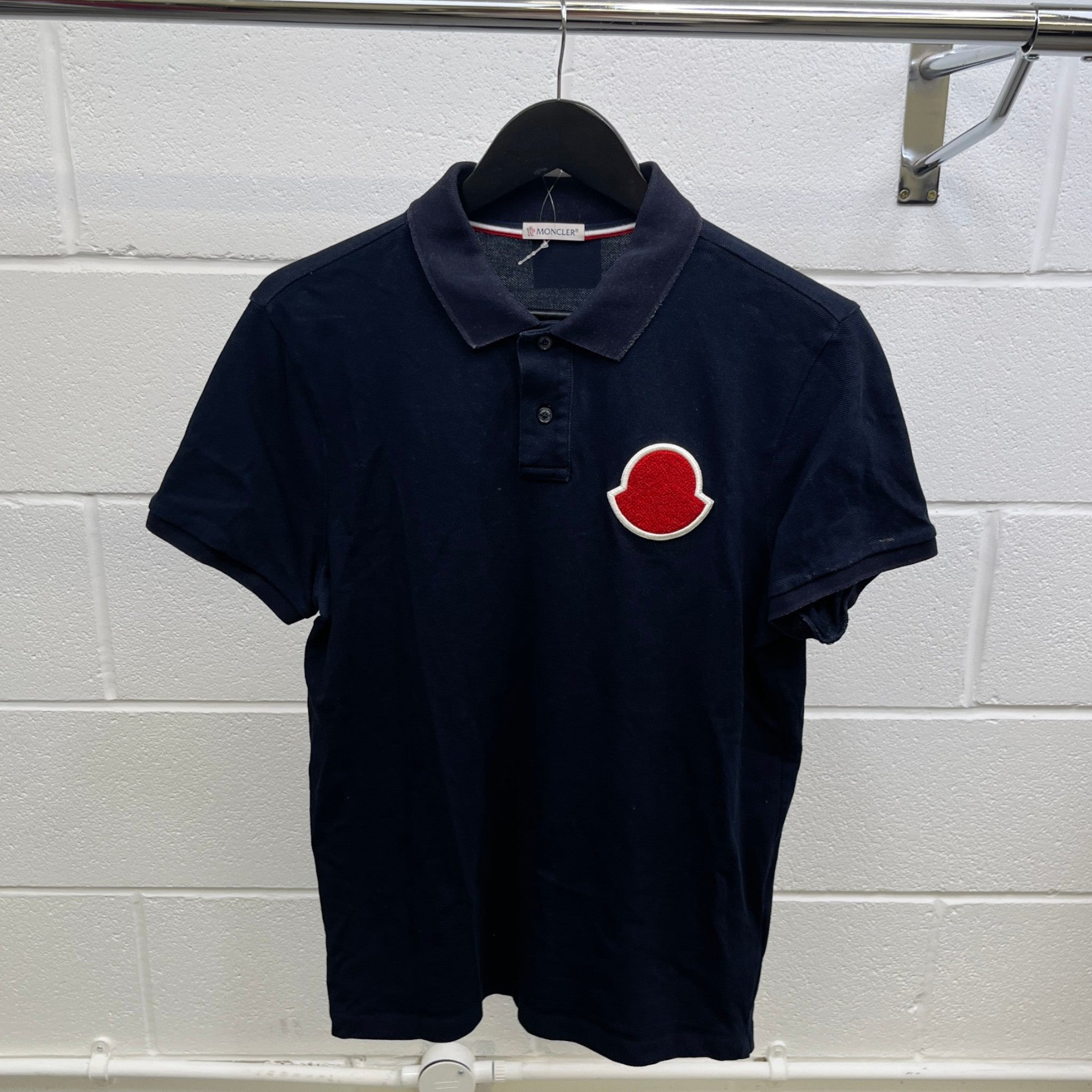 Men's Maglia Polo Shirt Navy Size M