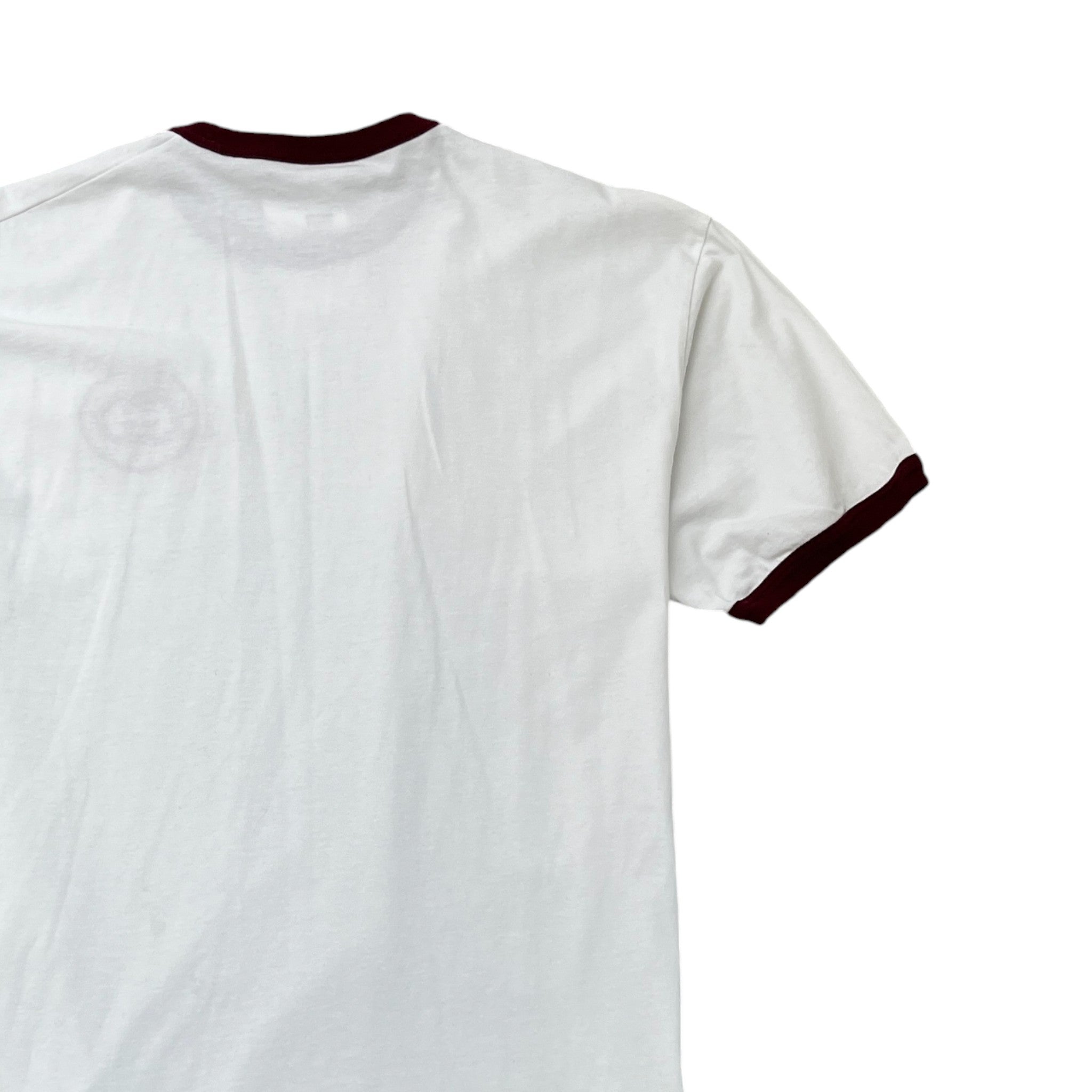 Men's Embroidered Logo T-Shirt White Size M