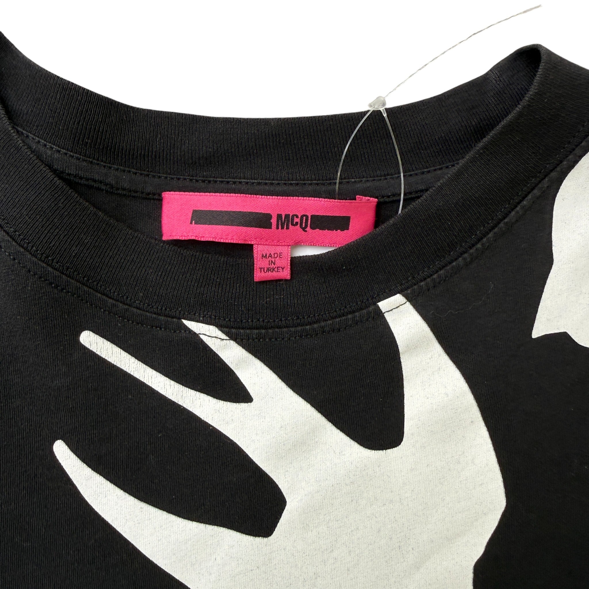 Men's Swallow Print T-Shirt Black Size S