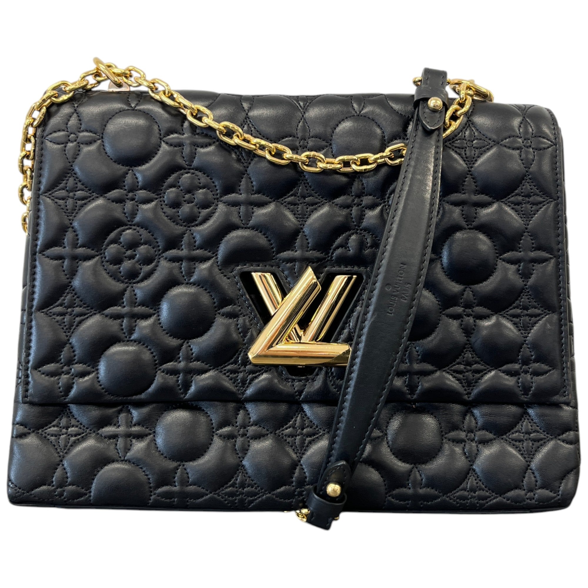 Women's Flower Twist Handbag Black