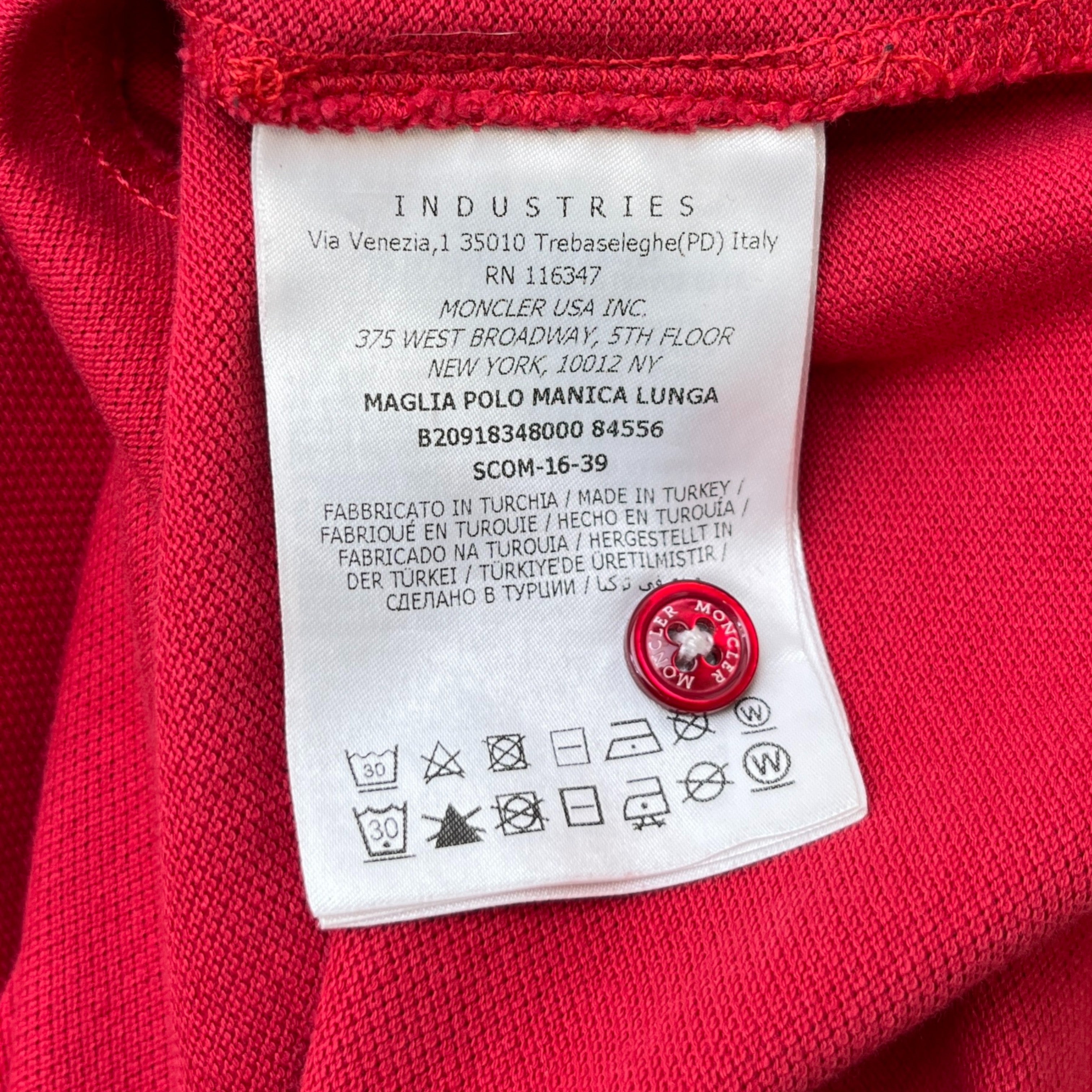 Men's Maglia Polo Shirt Red Size M