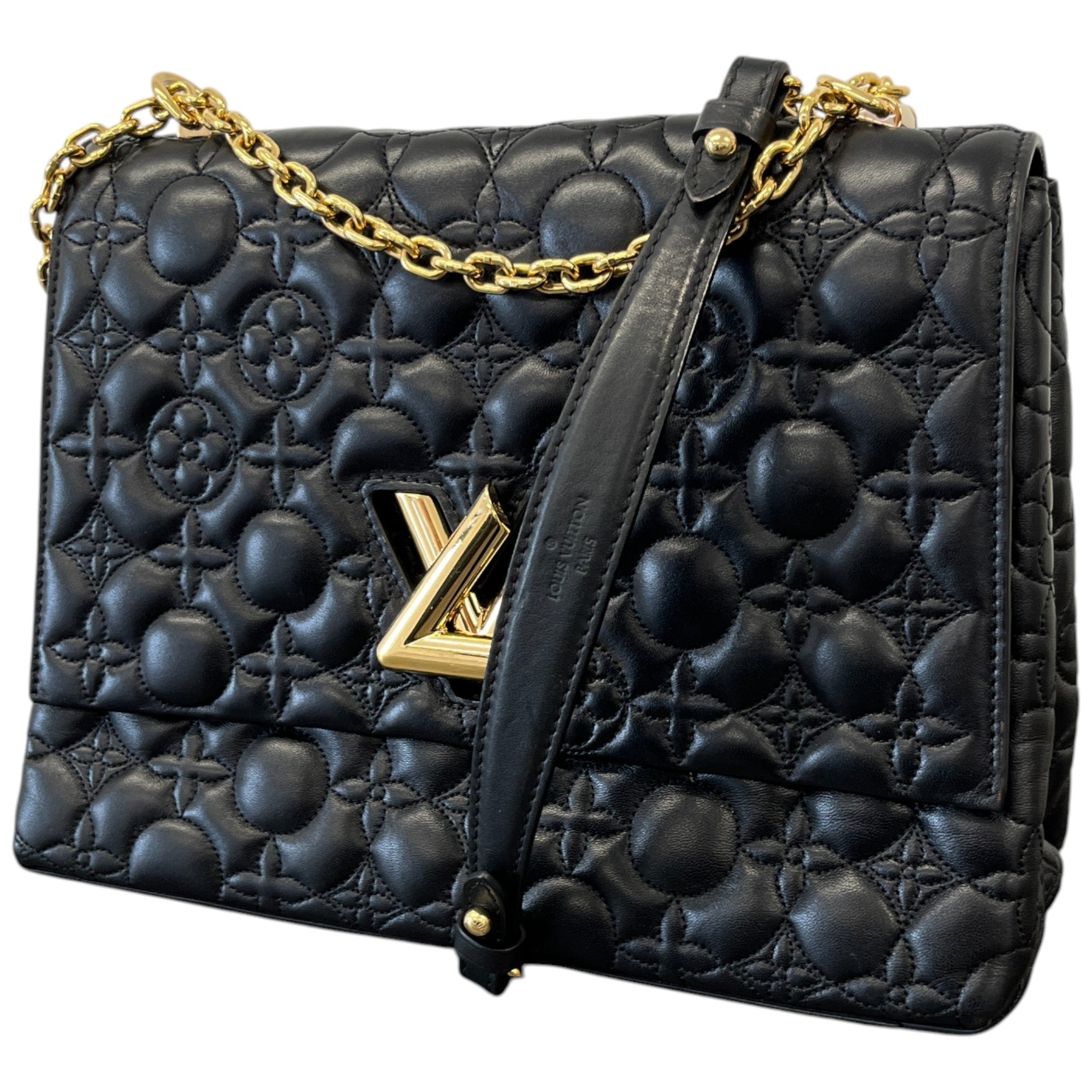 Women's Flower Twist Handbag Black