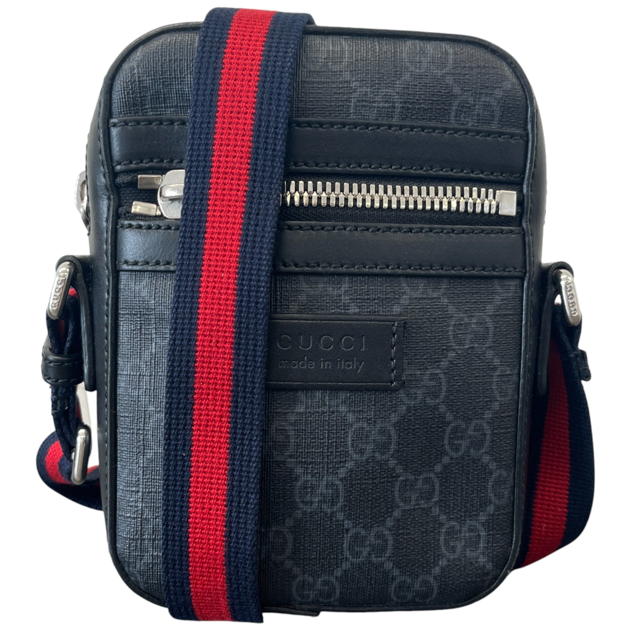 Men's Gg Supreme Messenger Bag Charcoal