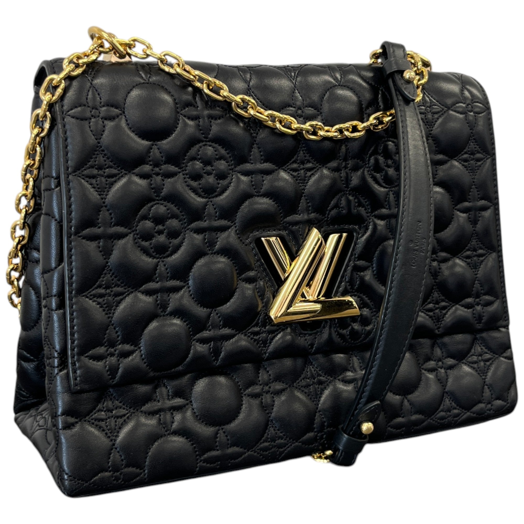 Women's Flower Twist Handbag Black