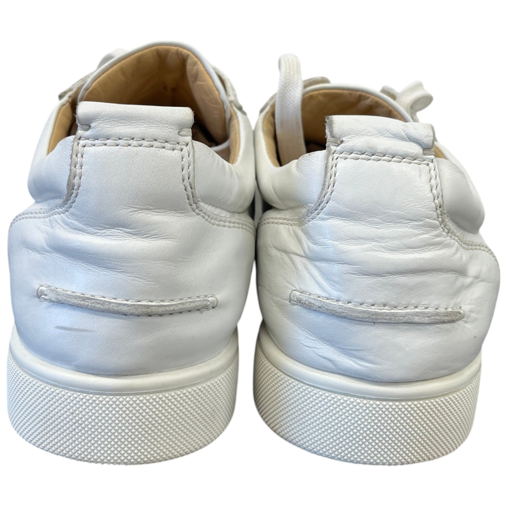 Men's Louis Spikes Flat Low Trainers White Size EU 45 / UK 11