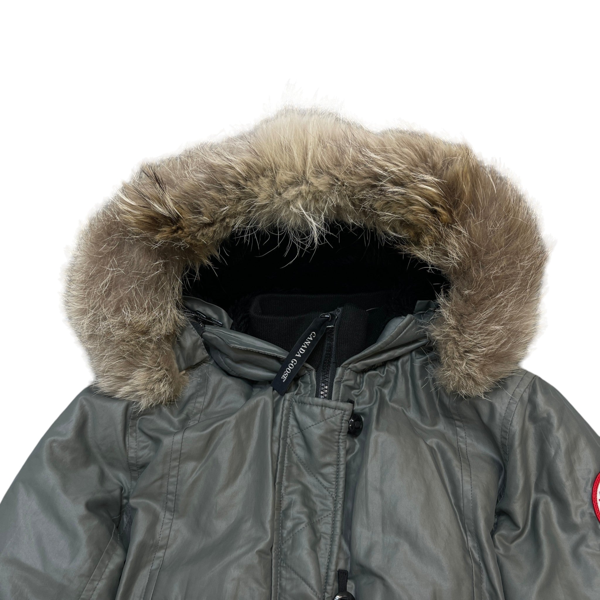 Women's Kensington Parka Down Jacket Grey Size S