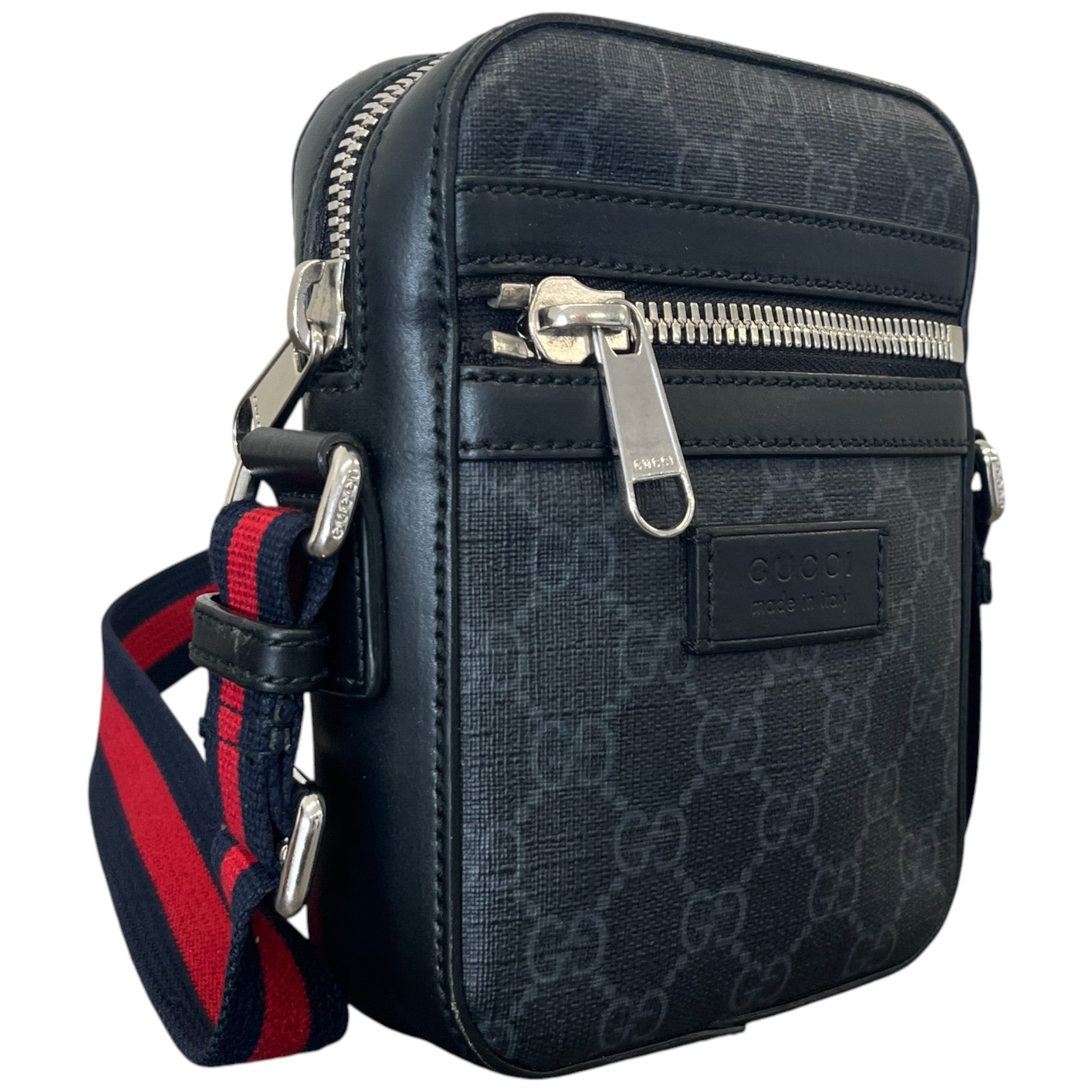 Men's Gg Supreme Messenger Bag Charcoal