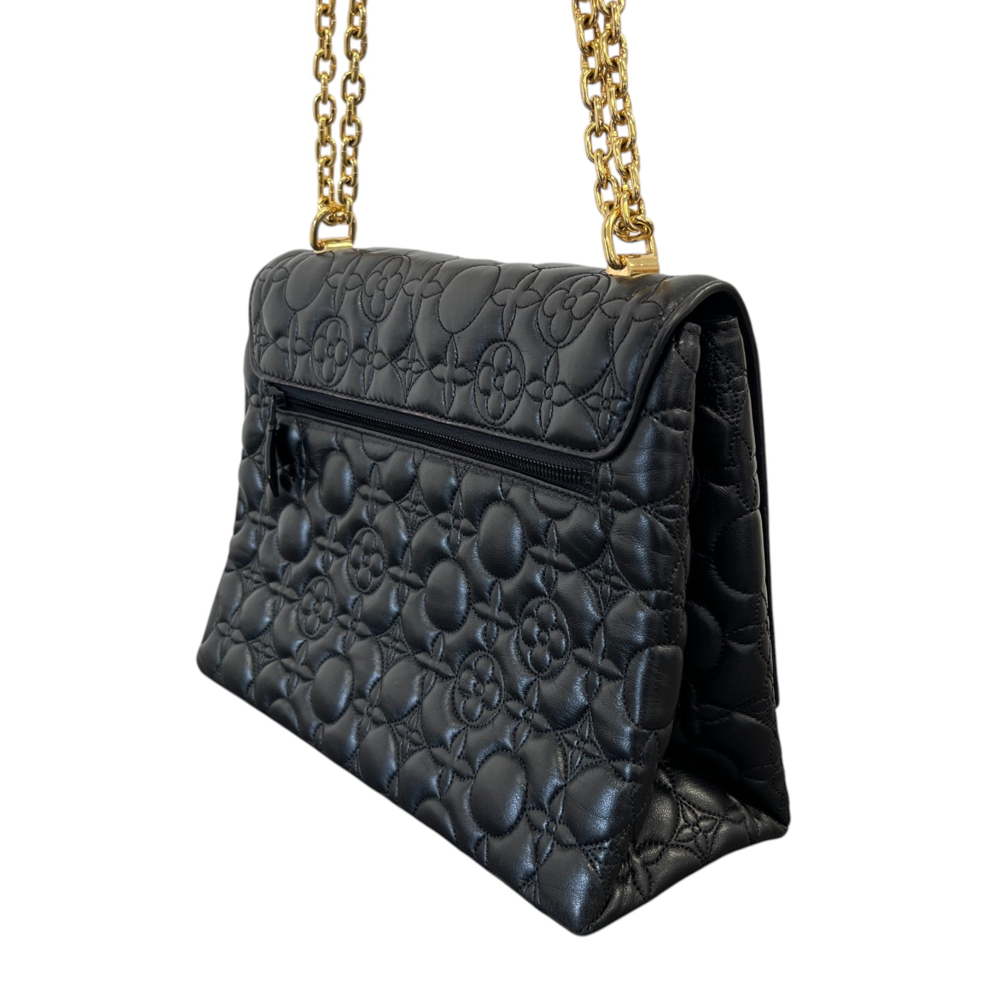 Women's Flower Twist Handbag Black