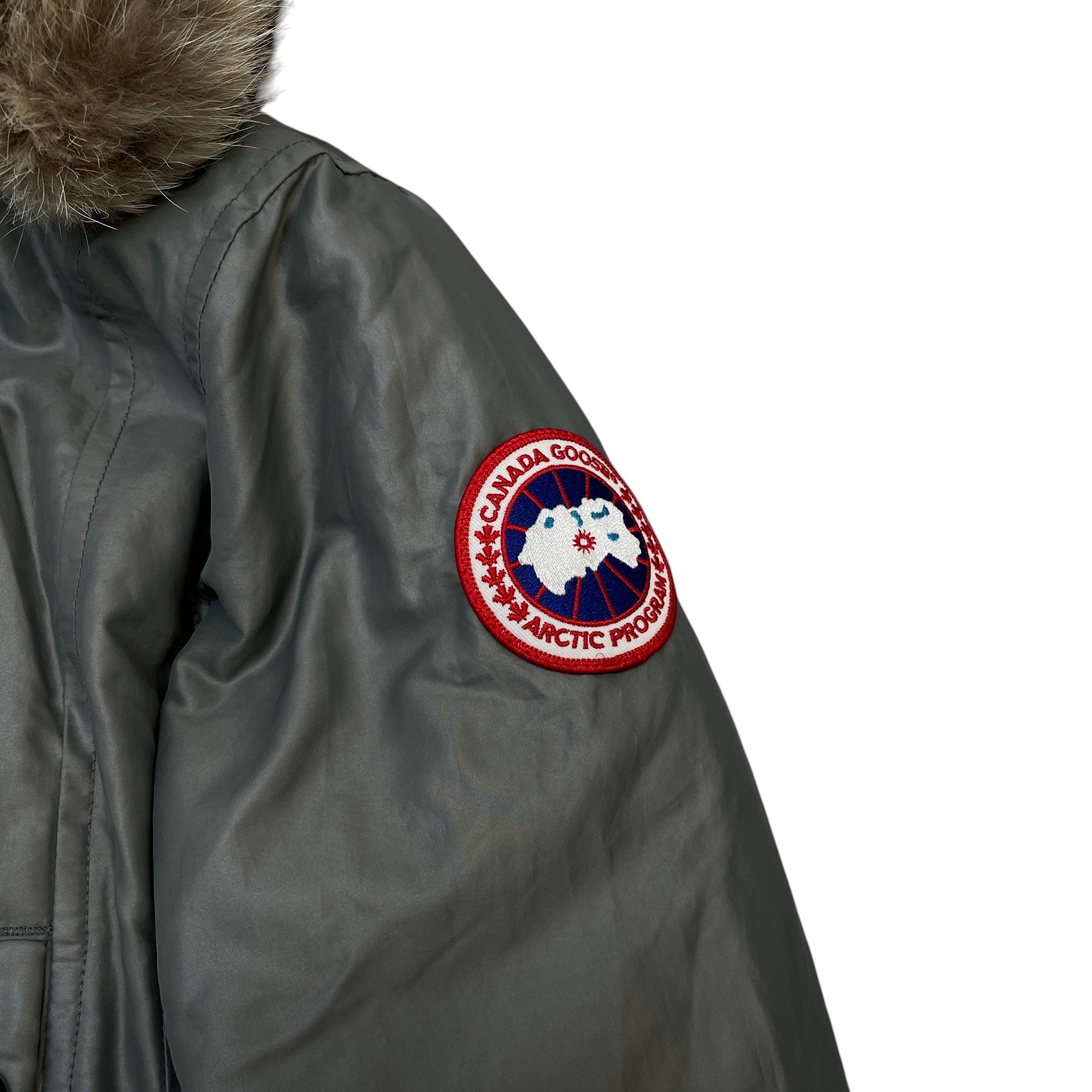 Women's Kensington Parka Down Jacket Grey Size S
