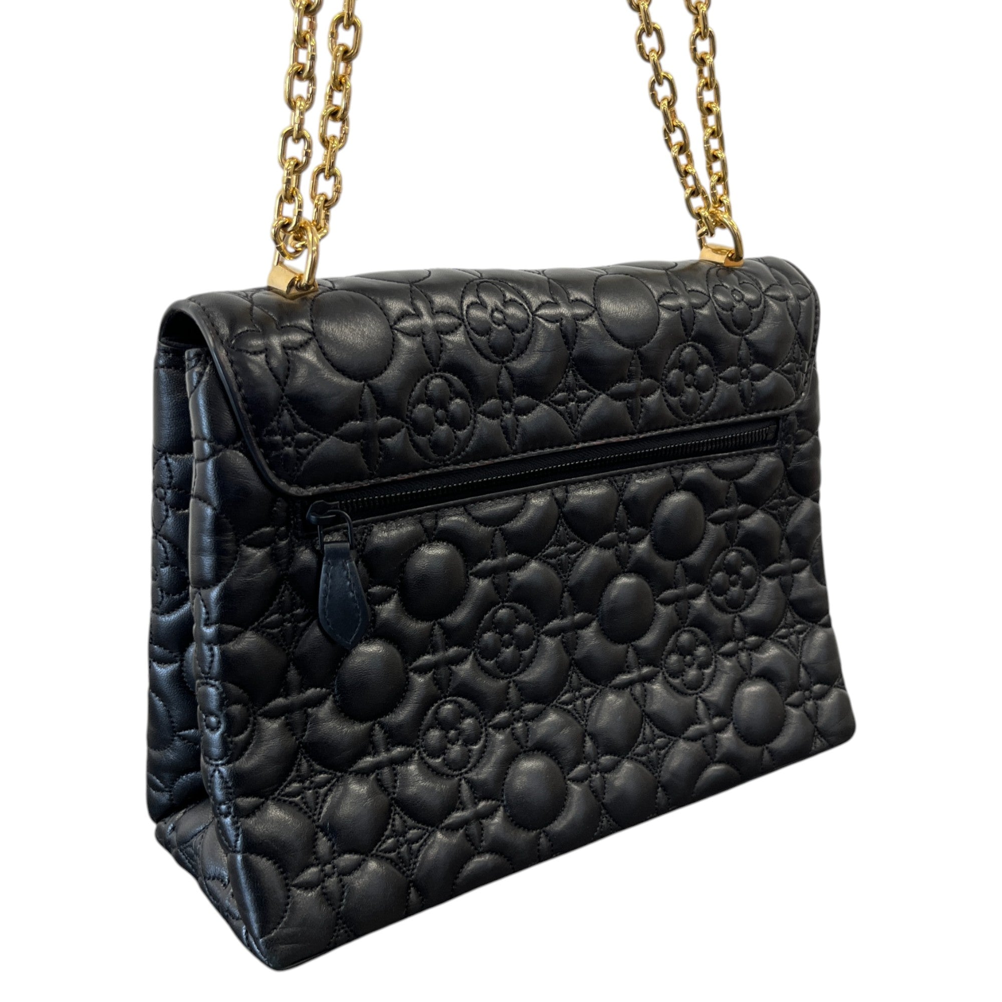 Women's Flower Twist Handbag Black