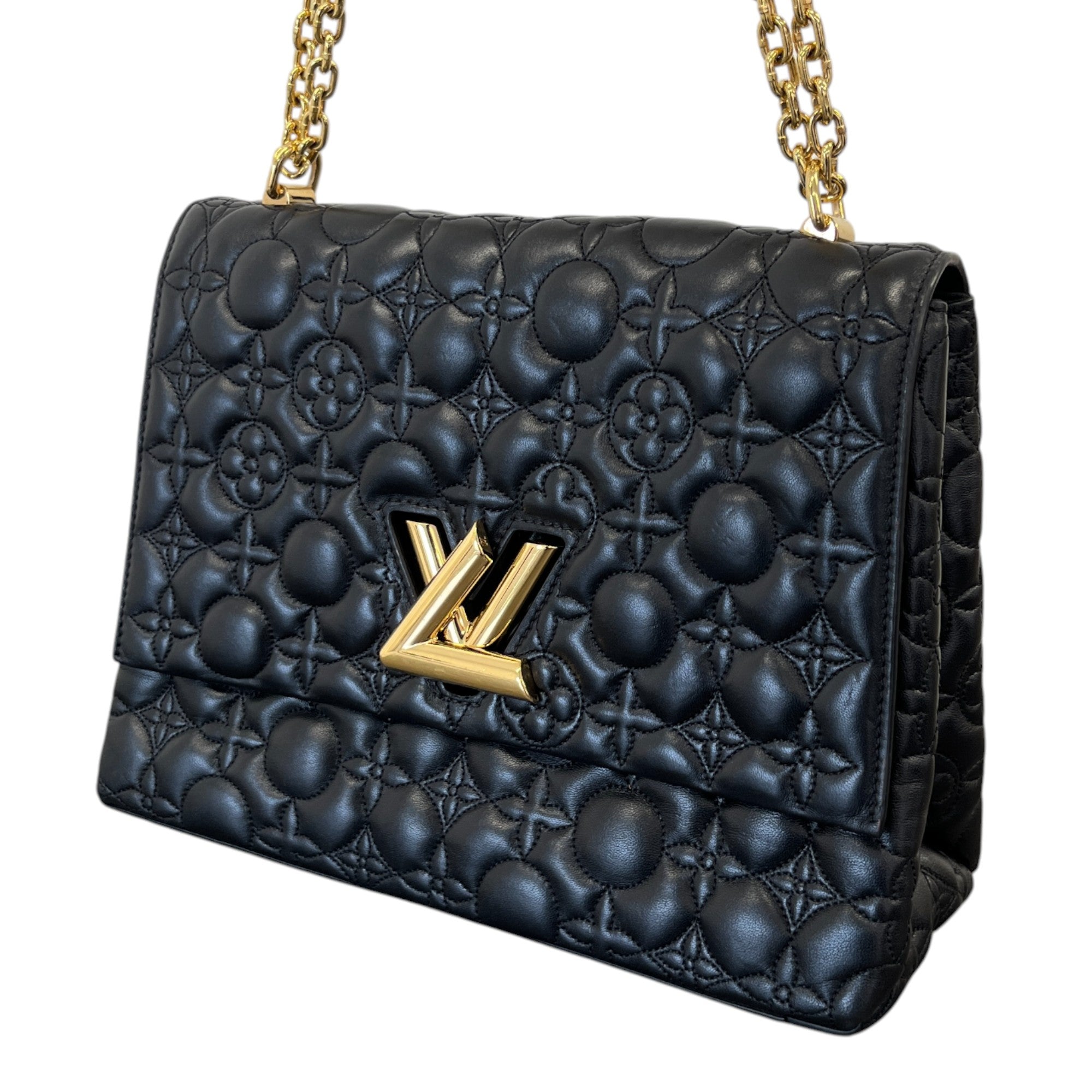 Women's Flower Twist Handbag Black