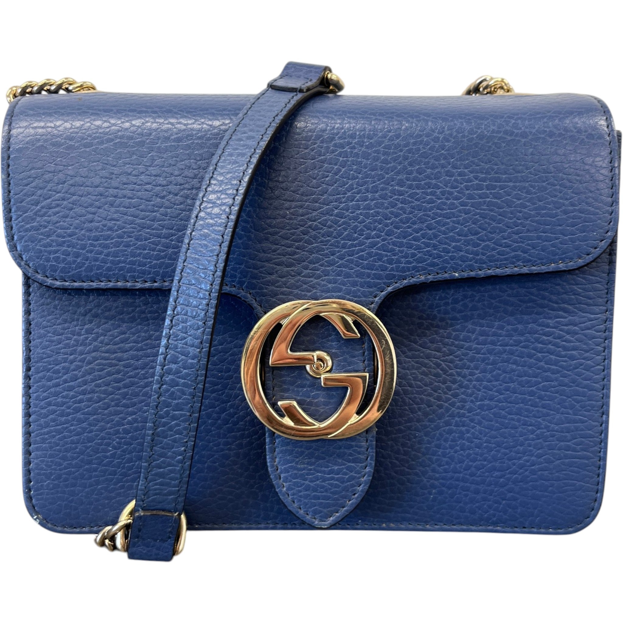 Women's Interlocking G Bag Blue