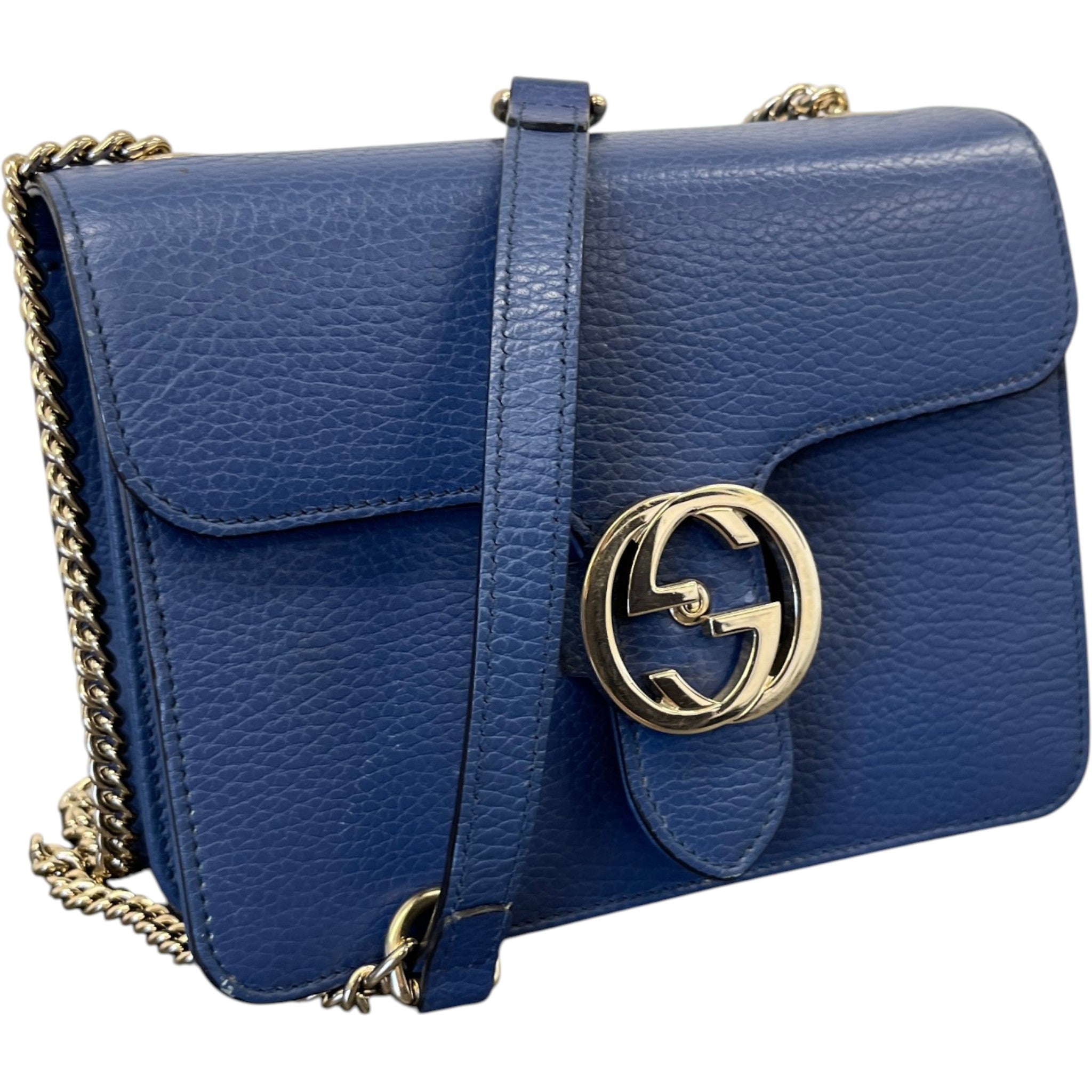 Women's Interlocking G Bag Blue