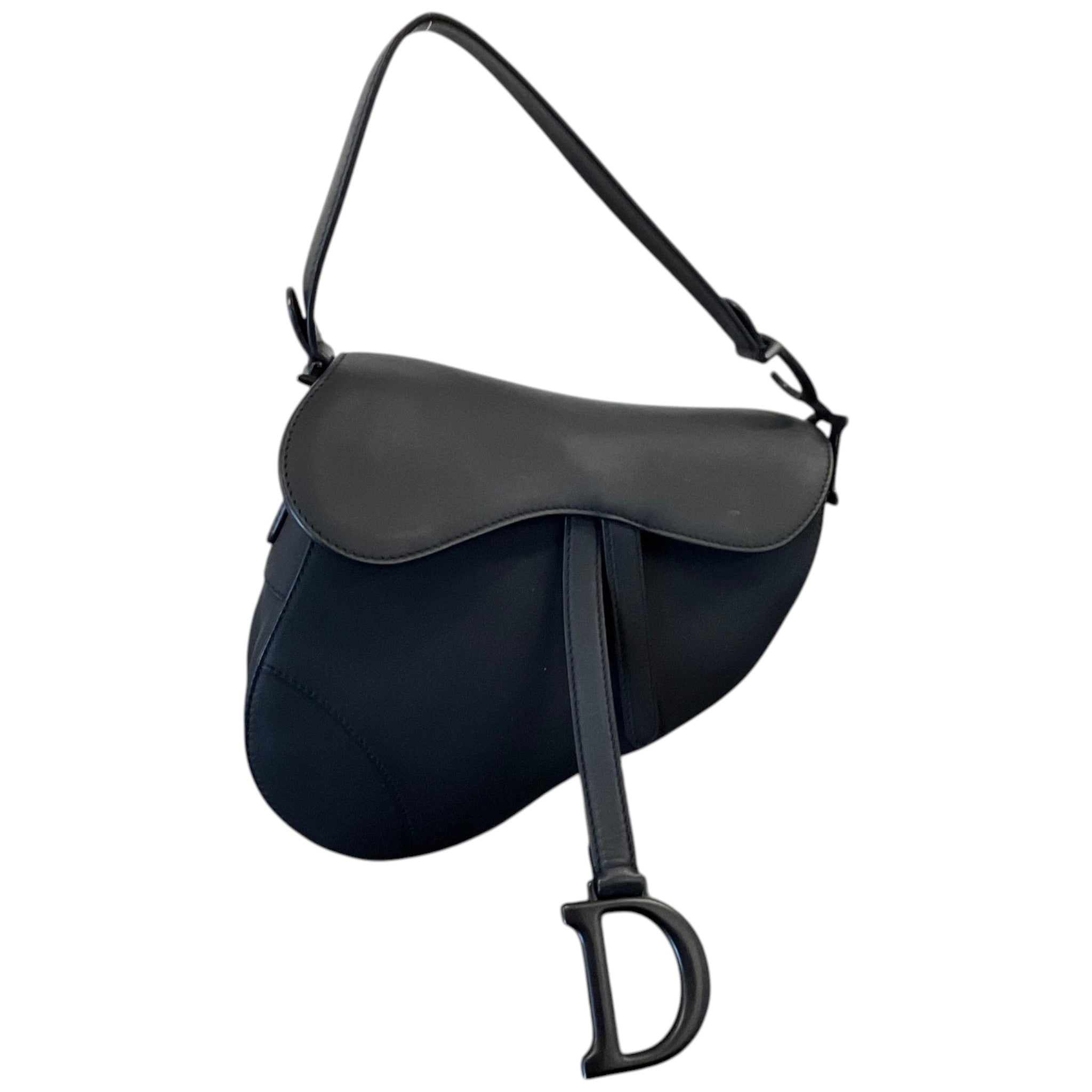 Women's Saddle Small Ultramatte Calfskin Bag Black