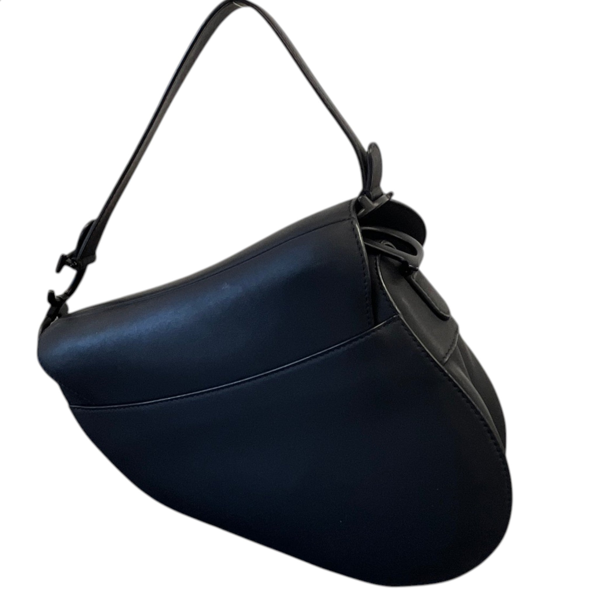 Women's Saddle Small Ultramatte Calfskin Bag Black