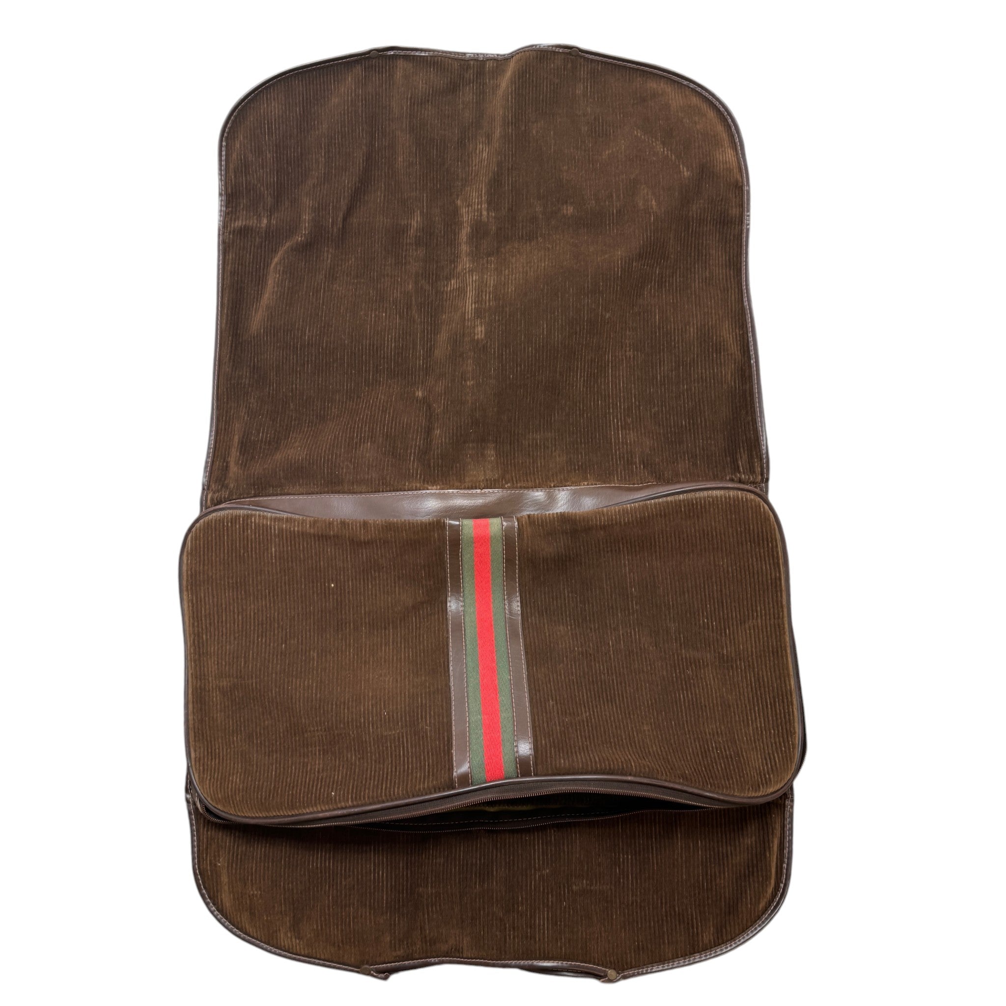 Men's Vintage Web Stripe Garment Bag Brown