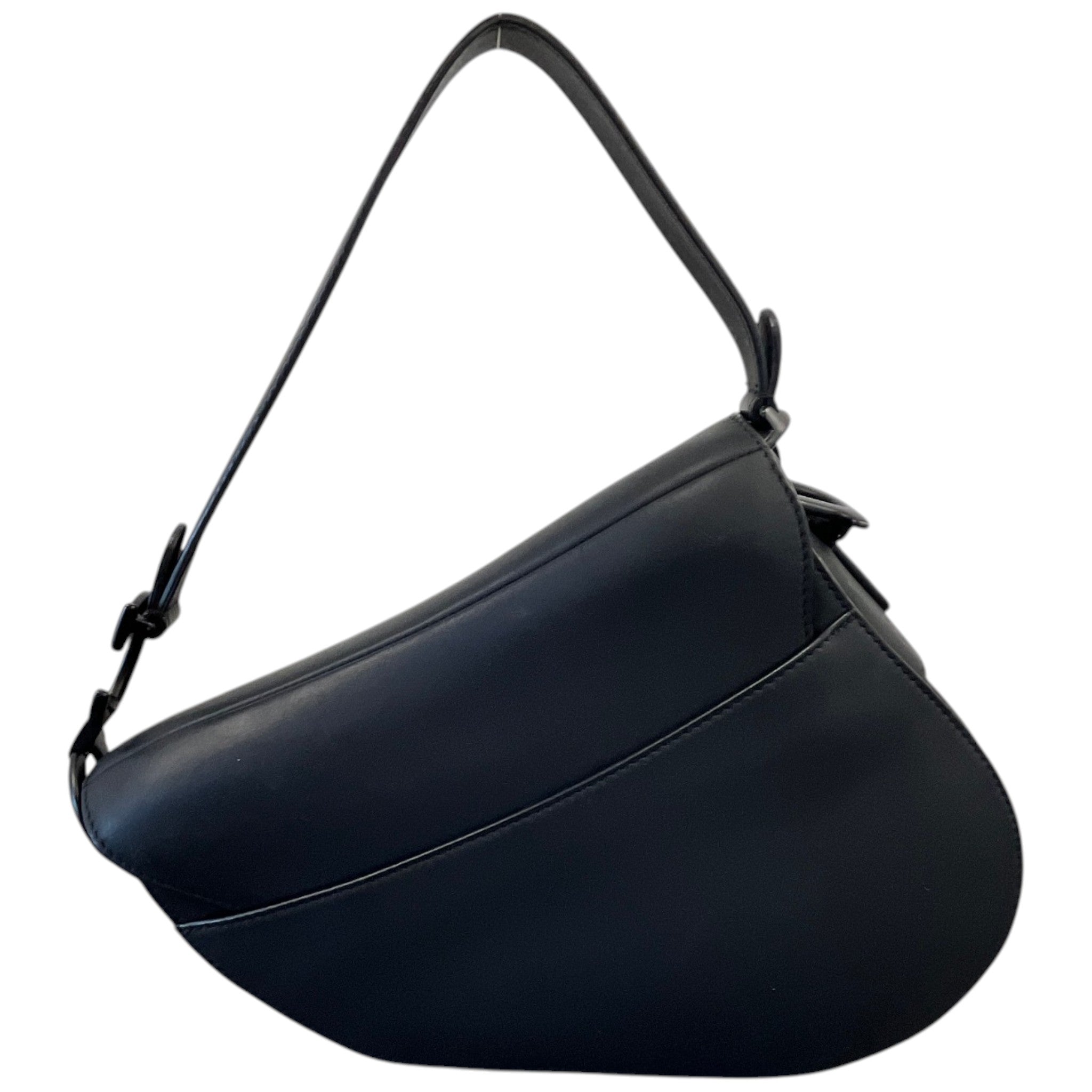 Women's Saddle Small Ultramatte Calfskin Bag Black