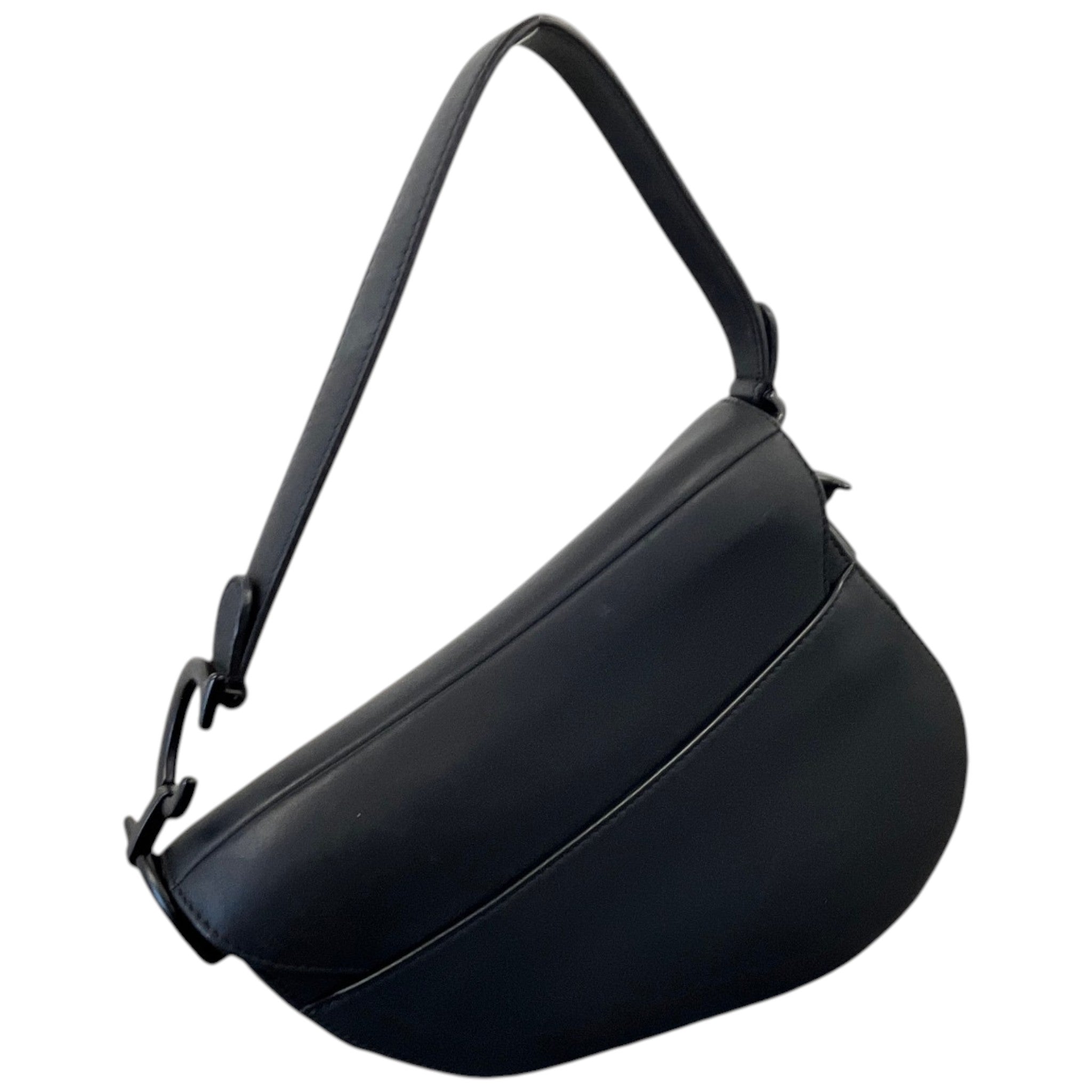 Women's Saddle Small Ultramatte Calfskin Bag Black