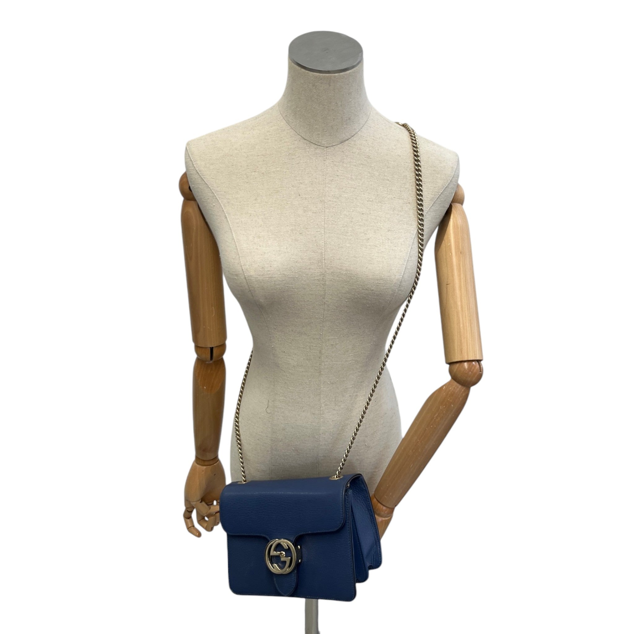 Women's Interlocking G Bag Blue