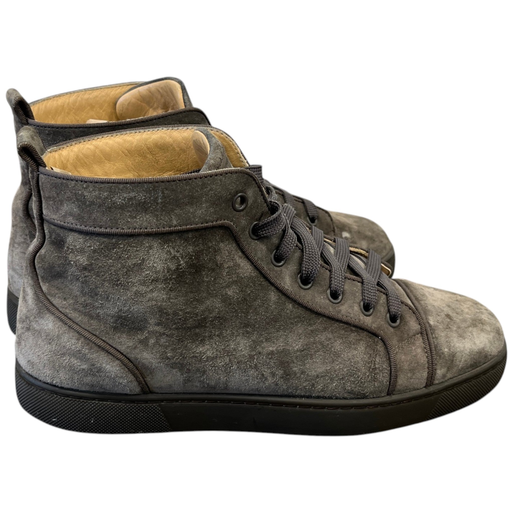 Men's Louis Orlato Flat High Trainers Brown Size EU 41.5 / UK 7.5