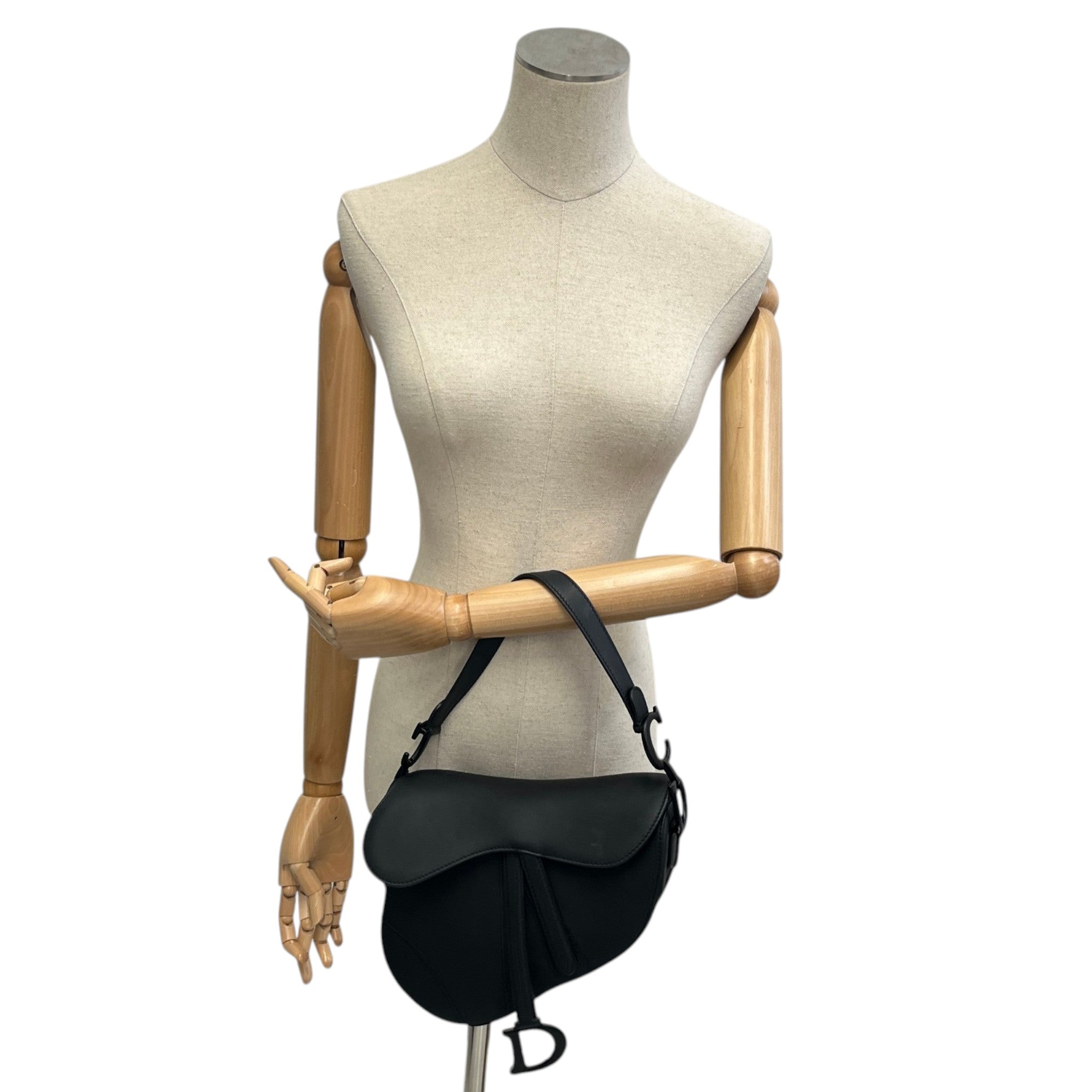 Women's Saddle Small Ultramatte Calfskin Bag Black