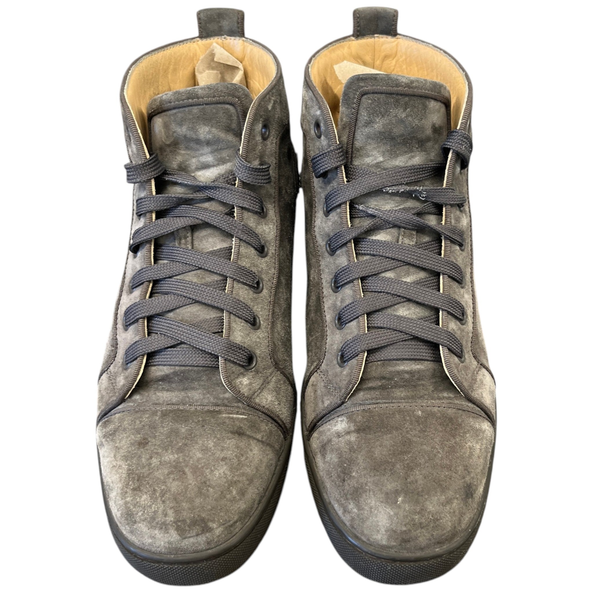 Men's Louis Orlato Flat High Trainers Brown Size EU 41.5 / UK 7.5