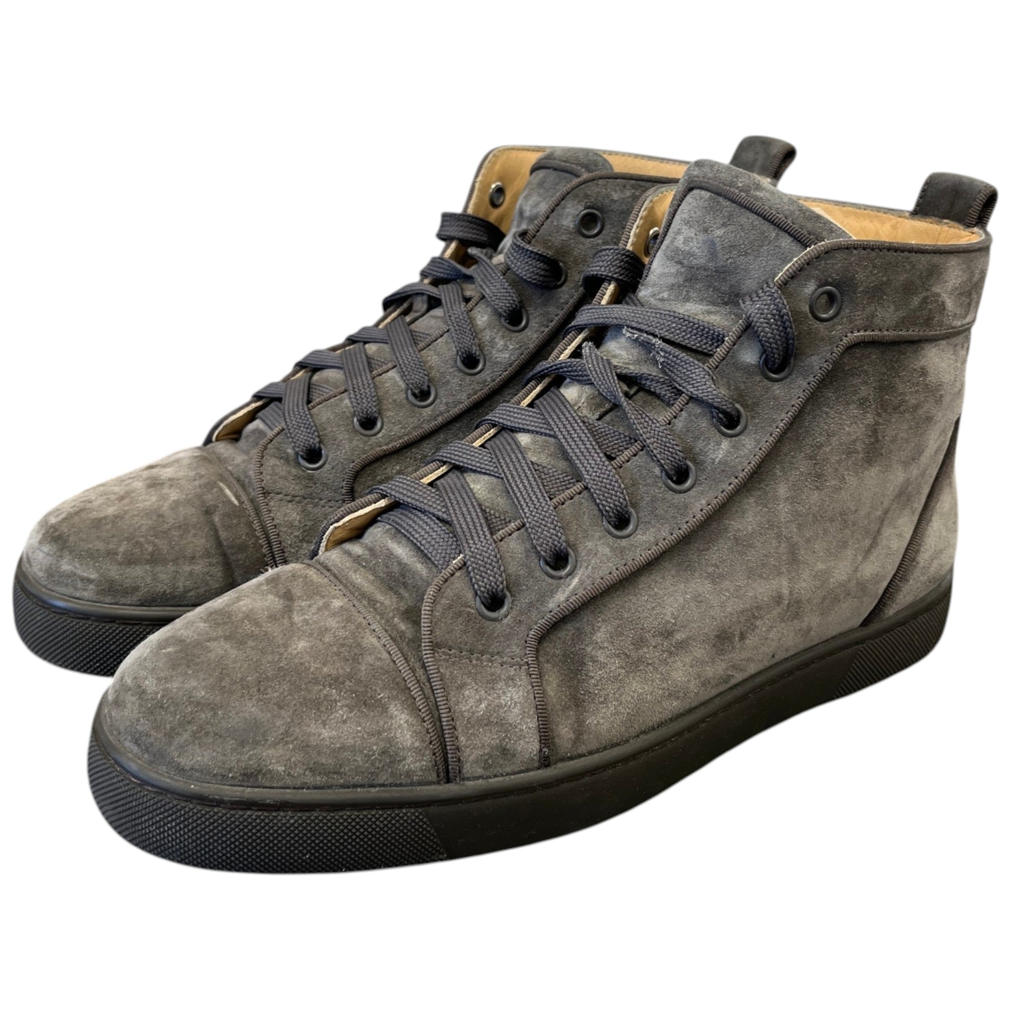 Men's Louis Orlato Flat High Trainers Brown Size EU 41.5 / UK 7.5