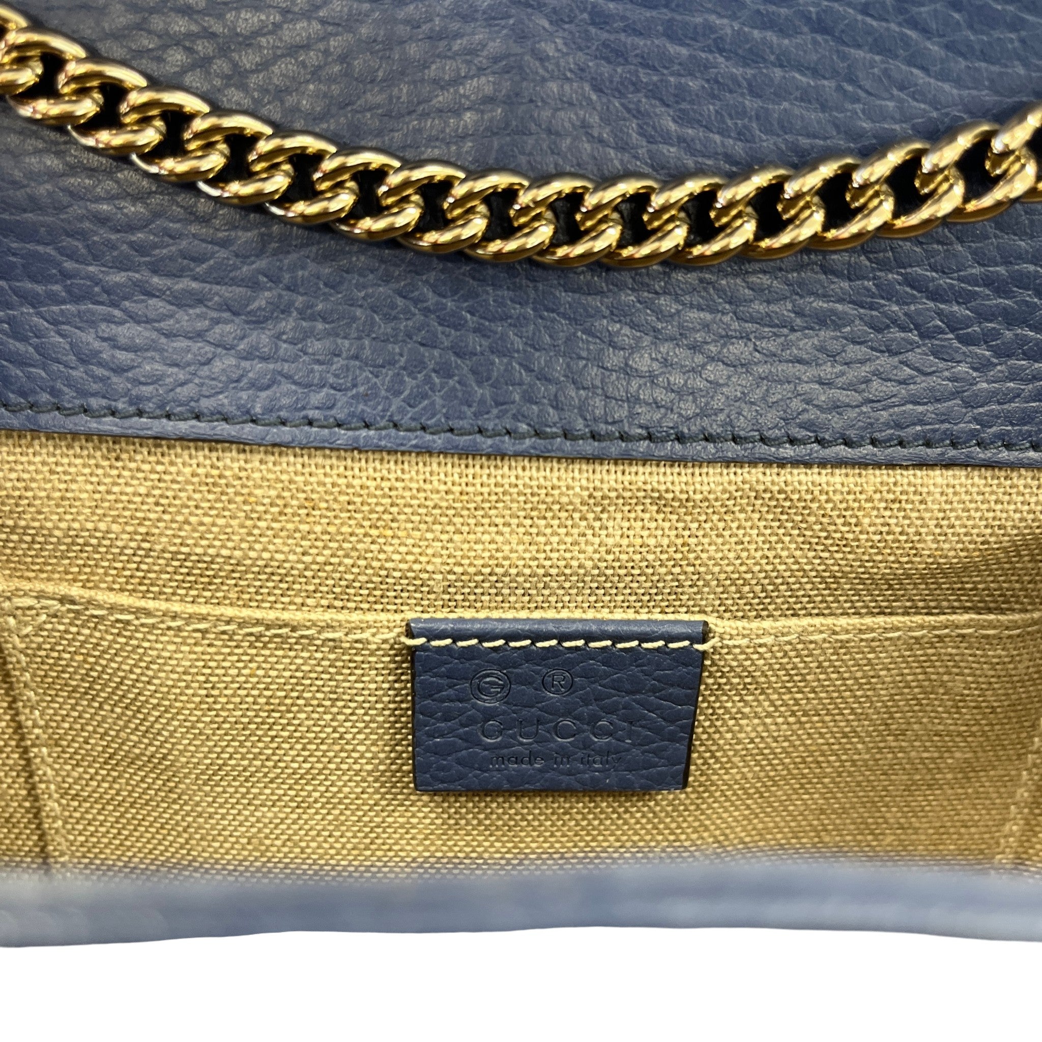 Women's Interlocking G Bag Blue