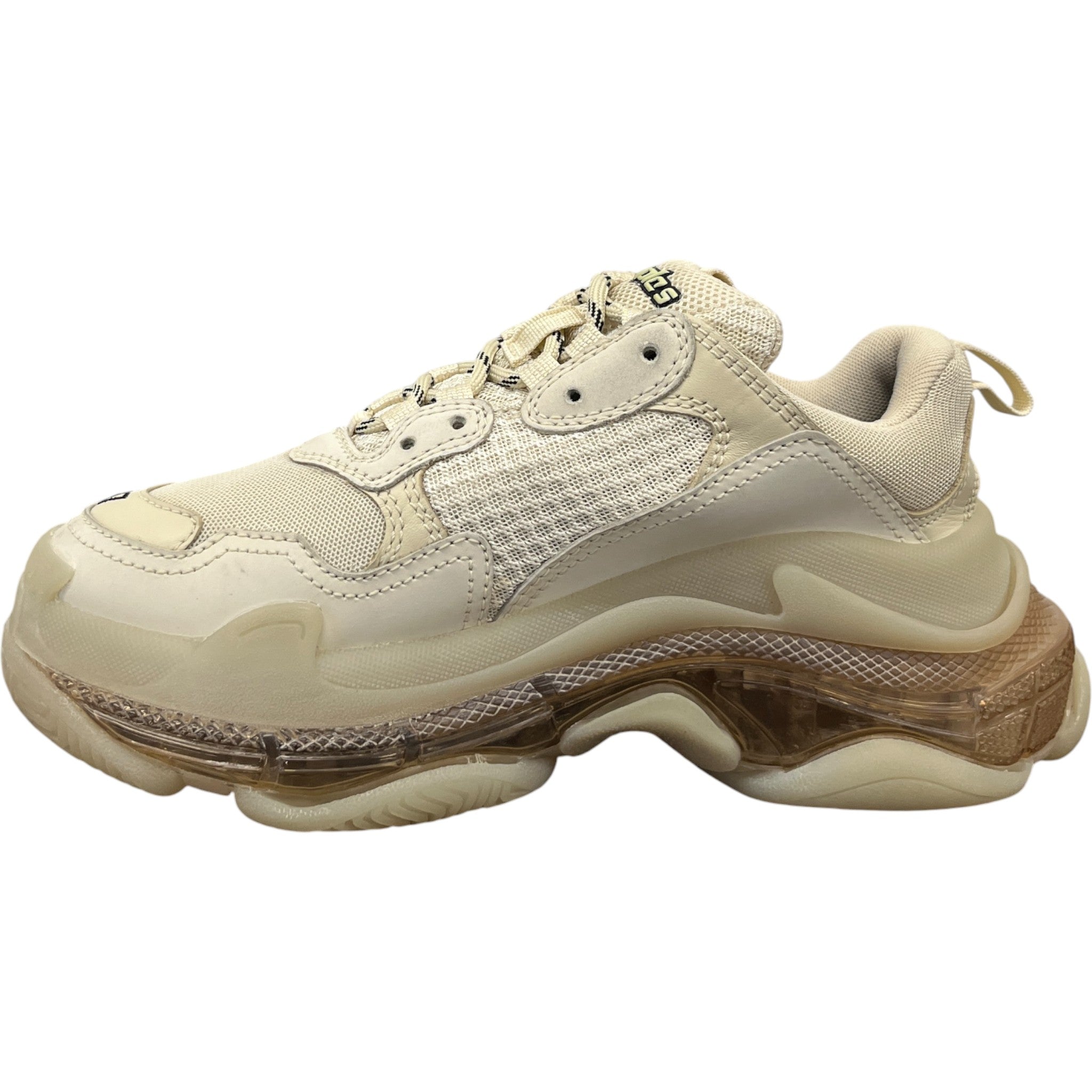 Women's Triple S Low Trainers Beige Size EU 37 / UK 4